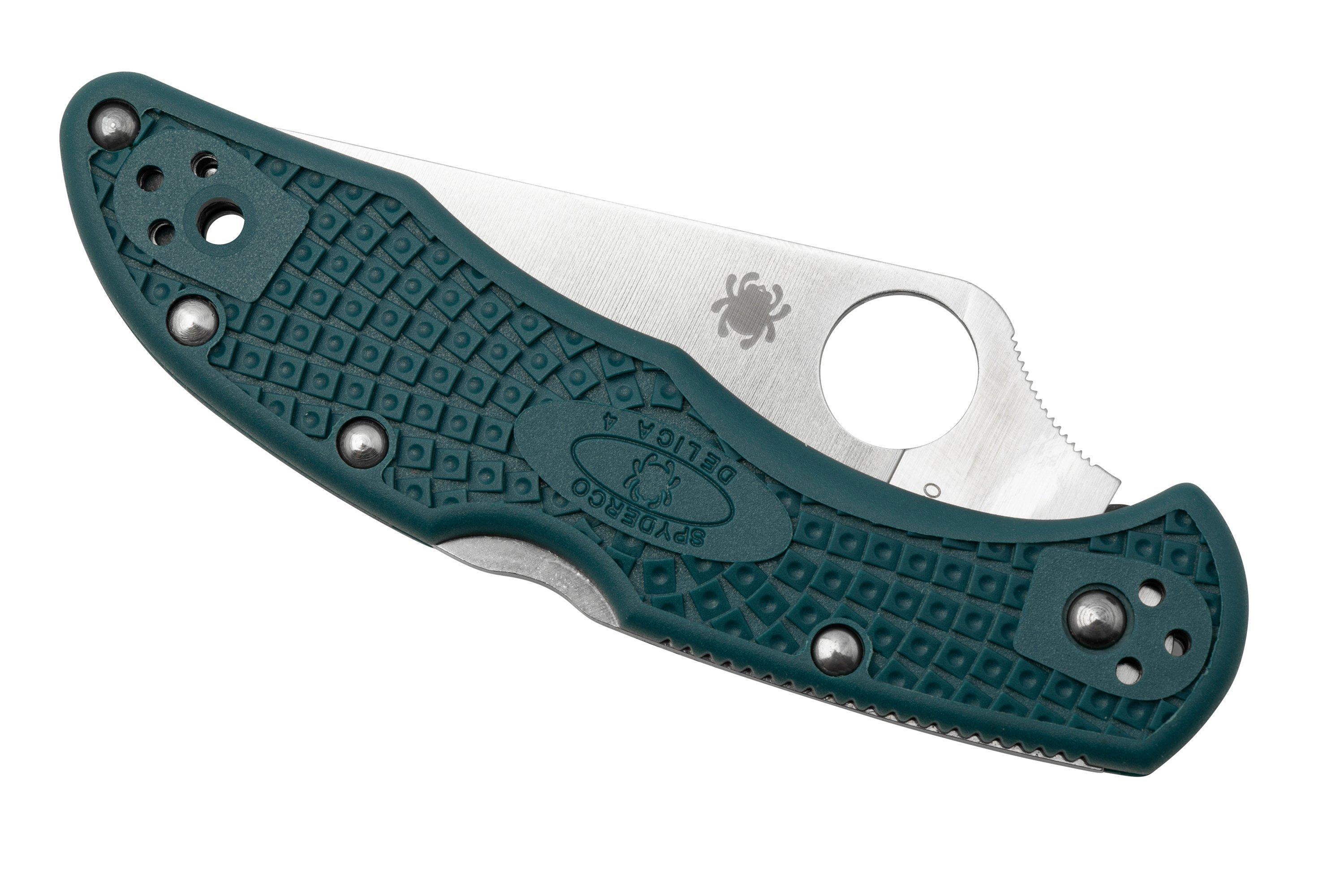 Spyderco Delica 4 K390 C11FSK390 serrated pocket knife Advantageously