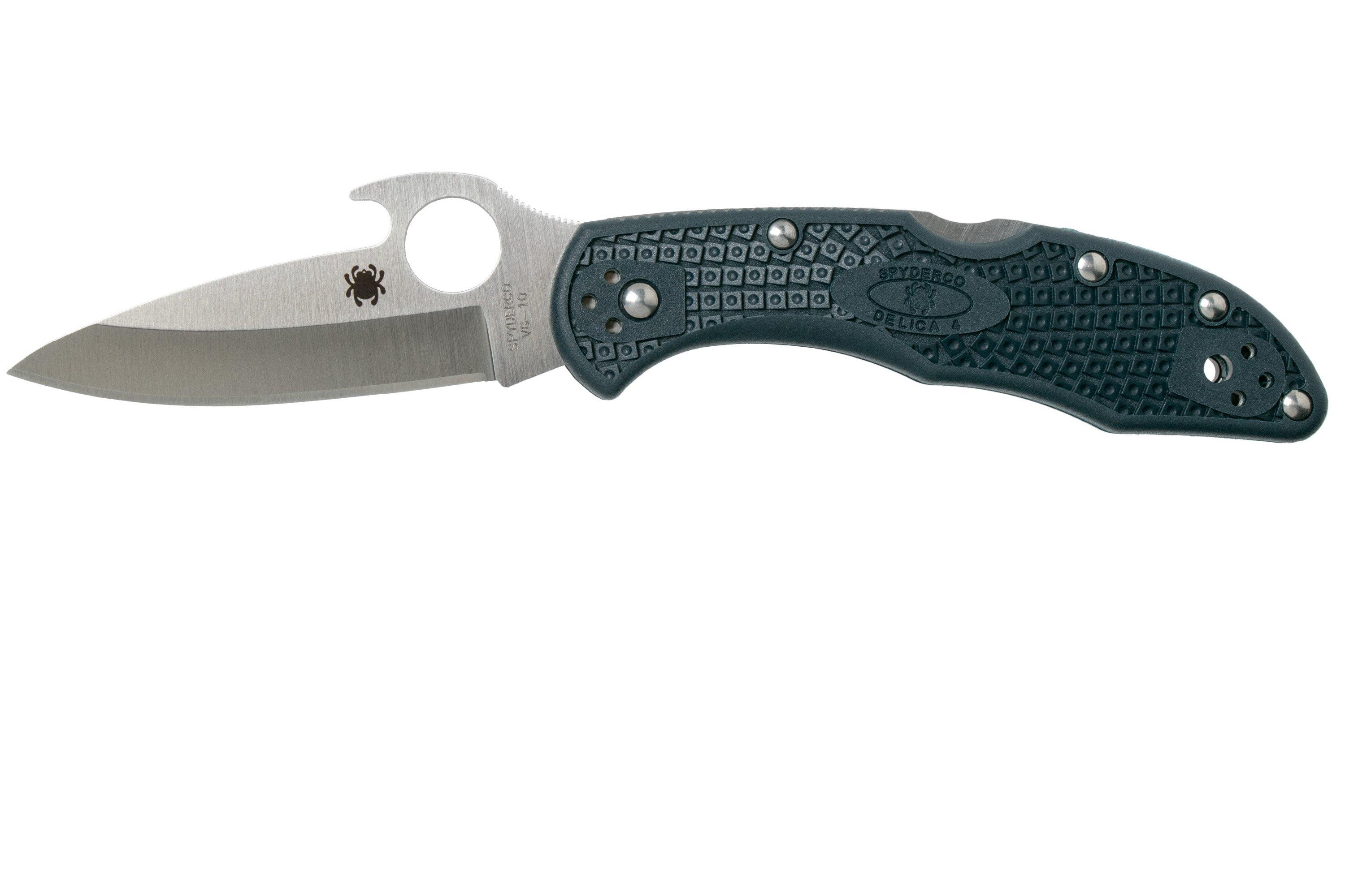 Spyderco Delica 4 C11PGYW Emerson Wave Opener pocket knife 