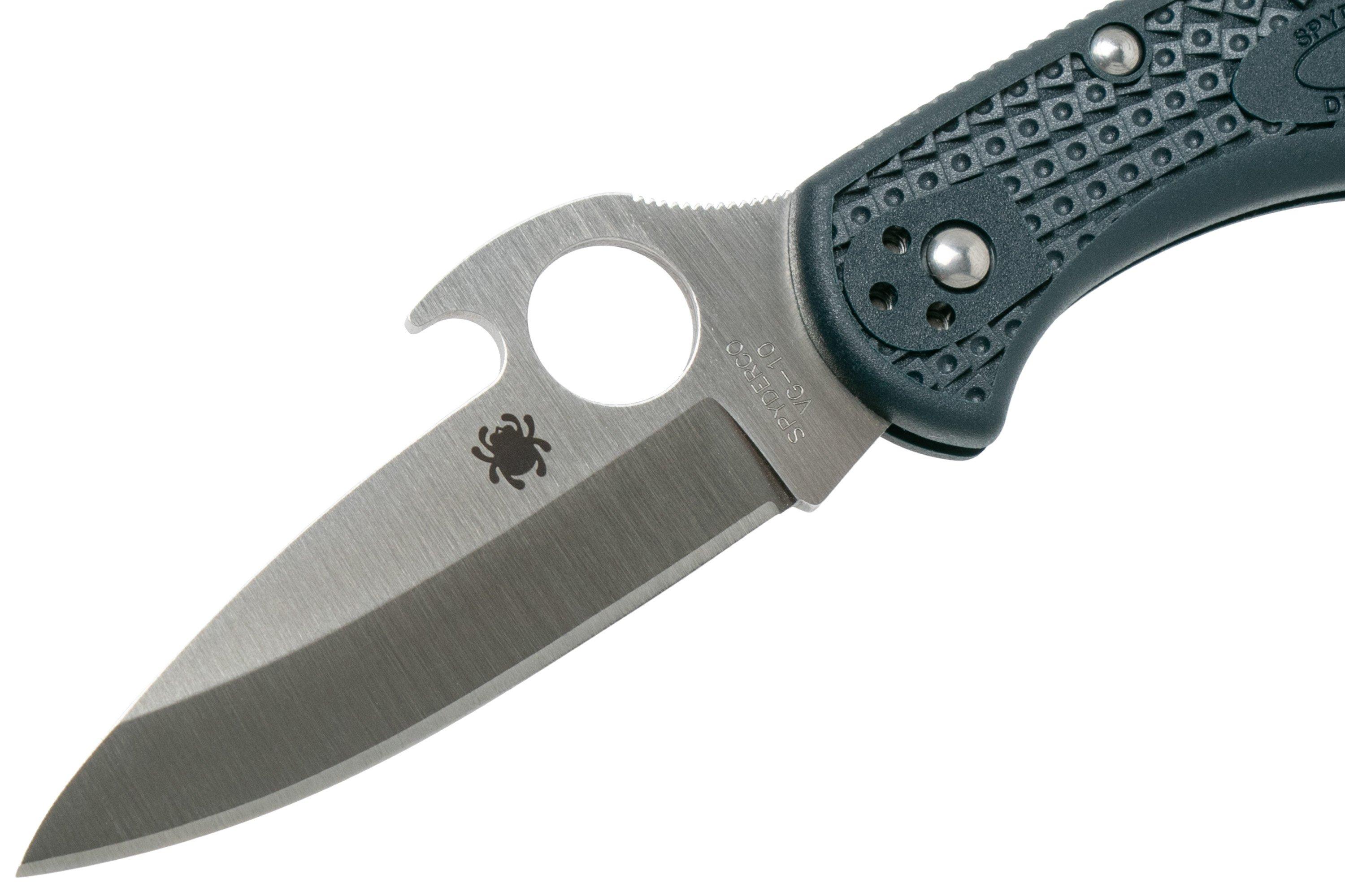 Spyderco Delica 4 C11PGYW Emerson Wave Opener pocket knife 