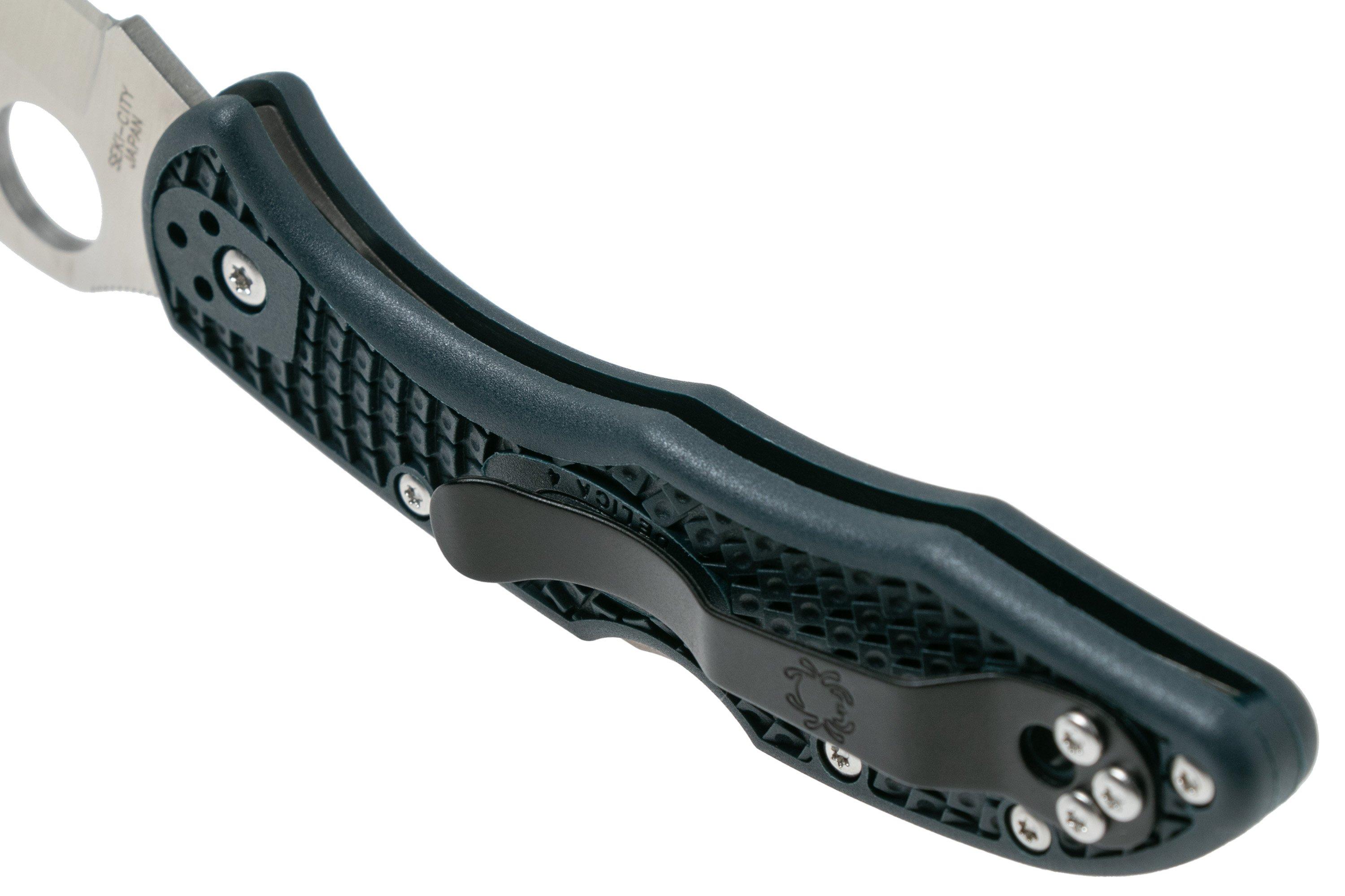 Spyderco Delica 4 C11PGYW Emerson Wave Opener pocket knife