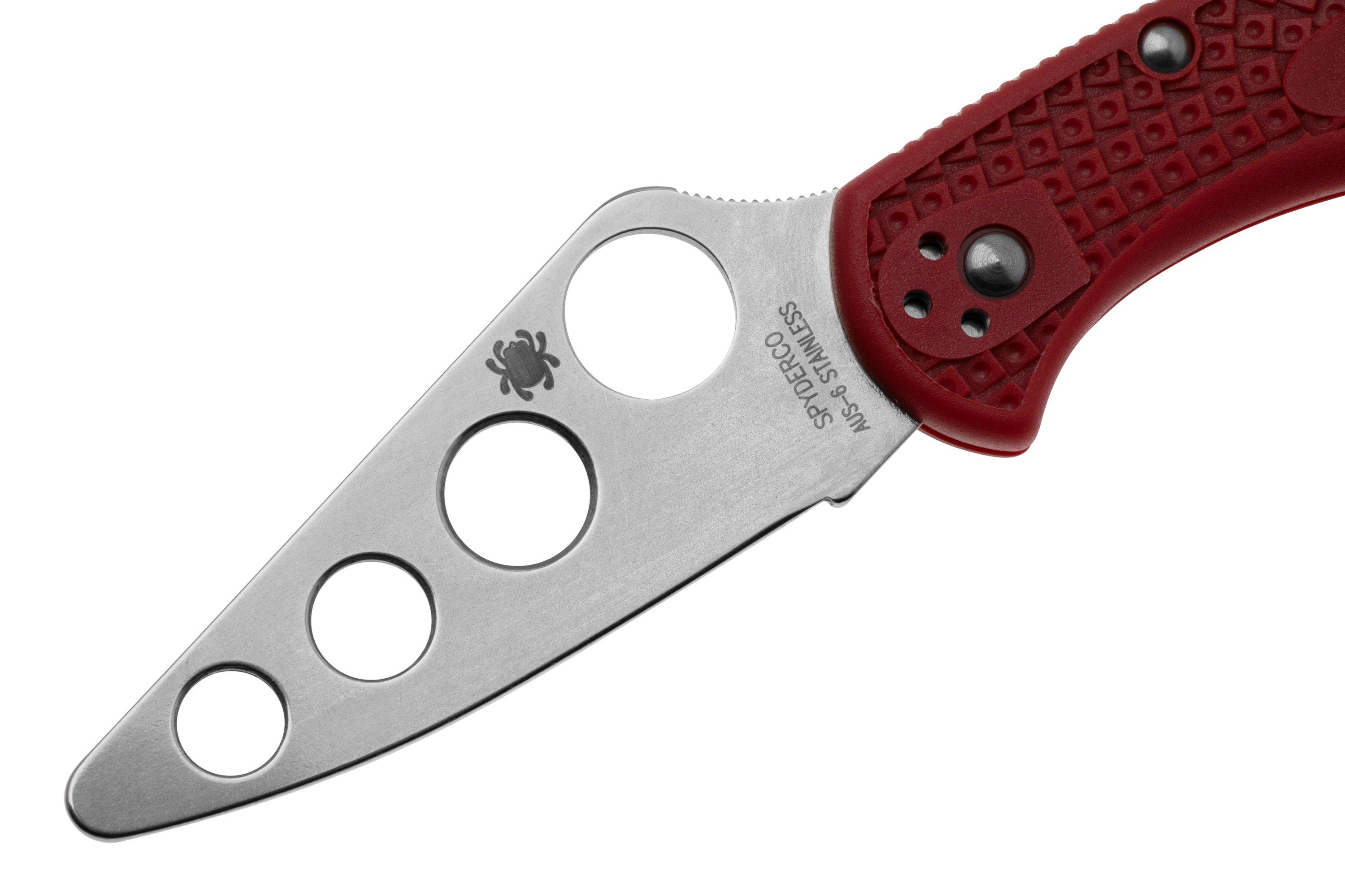 Spyderco Delica 4 Trainer C11TR Red FRN | Advantageously