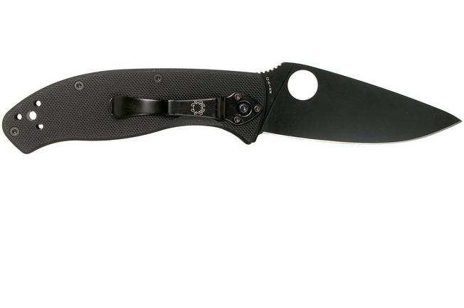 Navaja Spyderco Civilian C12GS con Hoja de Acero VG-10 de 10,5 cm Filo  SpyderEdge y empuñadura de G-10 Negro de 13,2 cm para Caza, EDC. Camping,  Gentleman, Supervivencia y Bushcraft : 