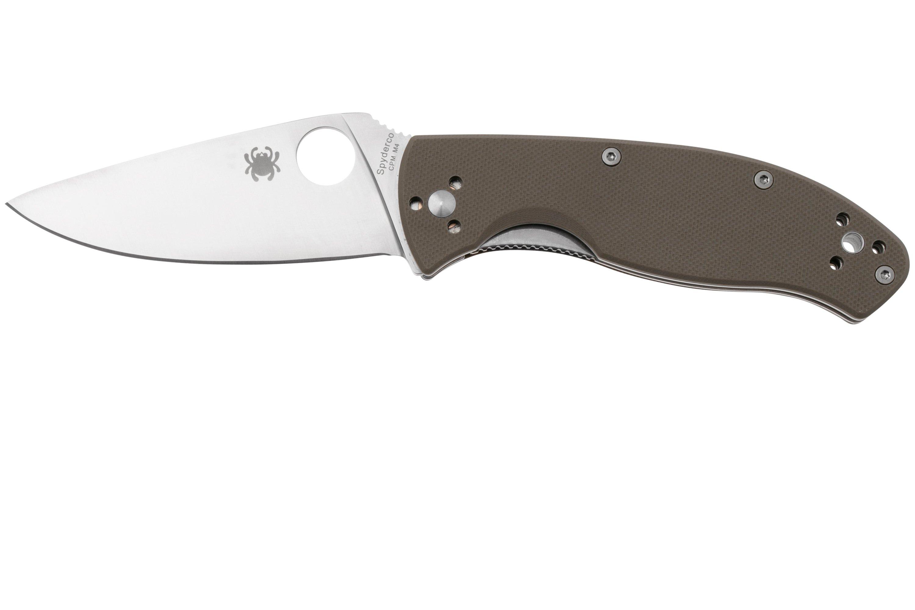 Spyderco Tenacious CPM M4 C122GBNM4P Brown G10, navaja | Compras con ...