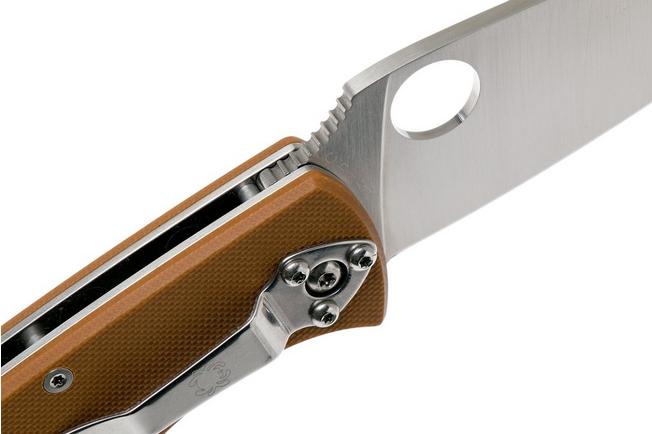 Image for Spyderco Tenacious C122GPBN brown pocket knife, plain edge