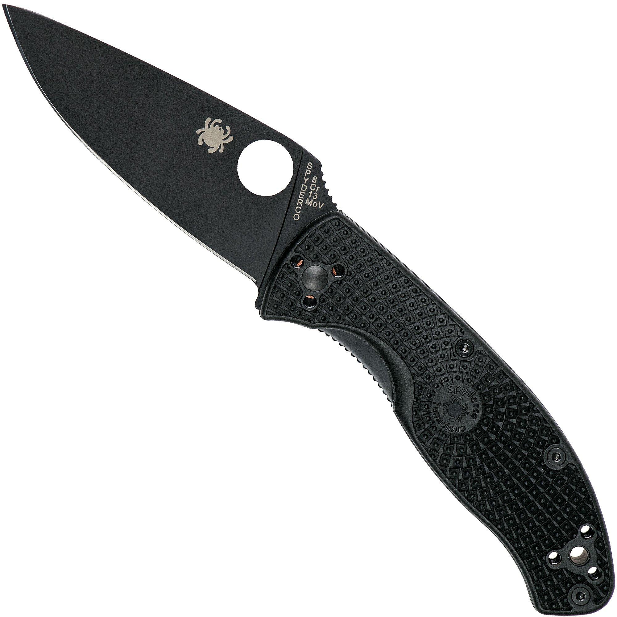 Spyderco Tenacious Lightweight C122PBBK FRN Taschenmesser, schwarz ...