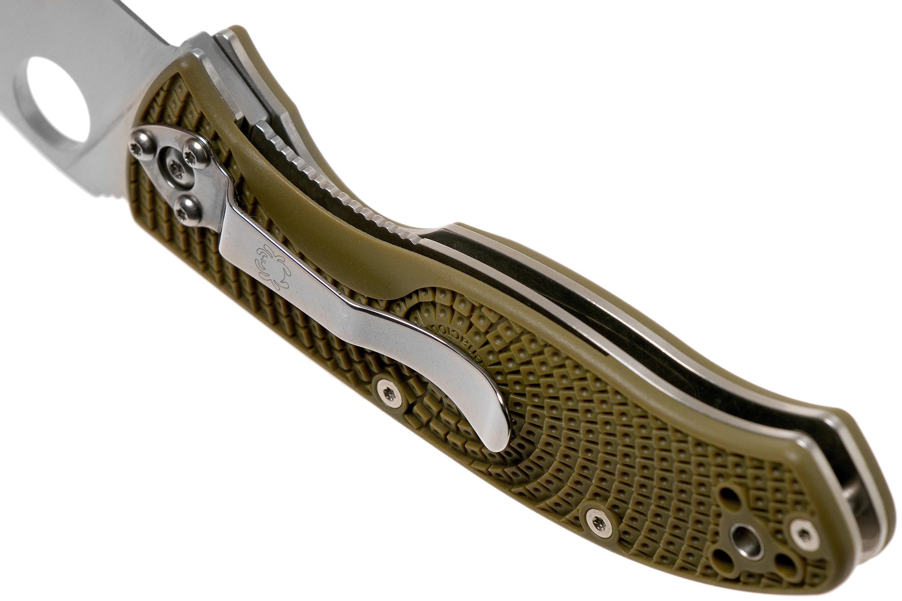 Spyderco Tenacious Lightweight OD Green C122POD FRN zakmes | Voordelig ...