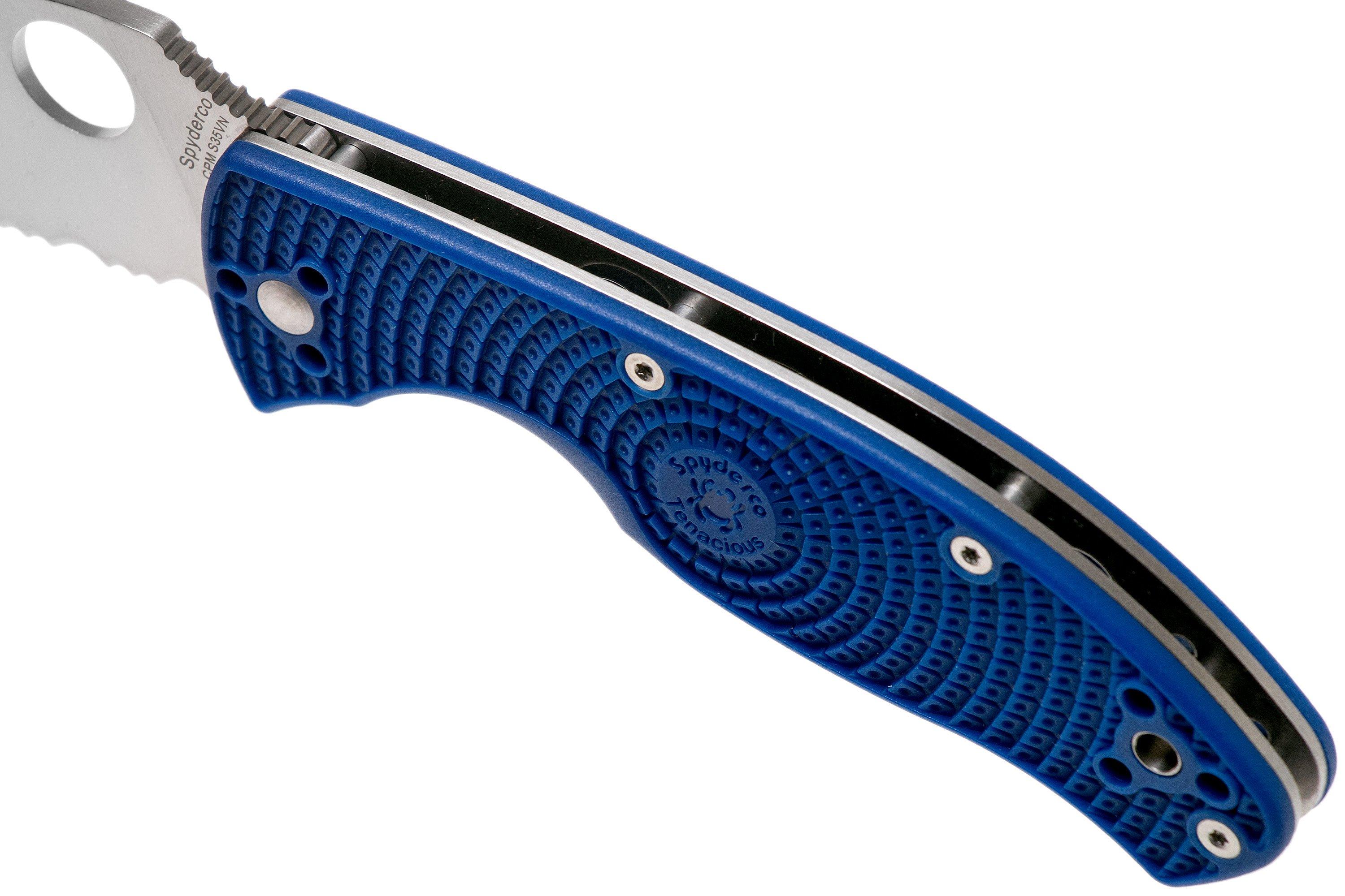 Spyderco Tenacious Lightweight C122PSBL FRN partly serrated pocket