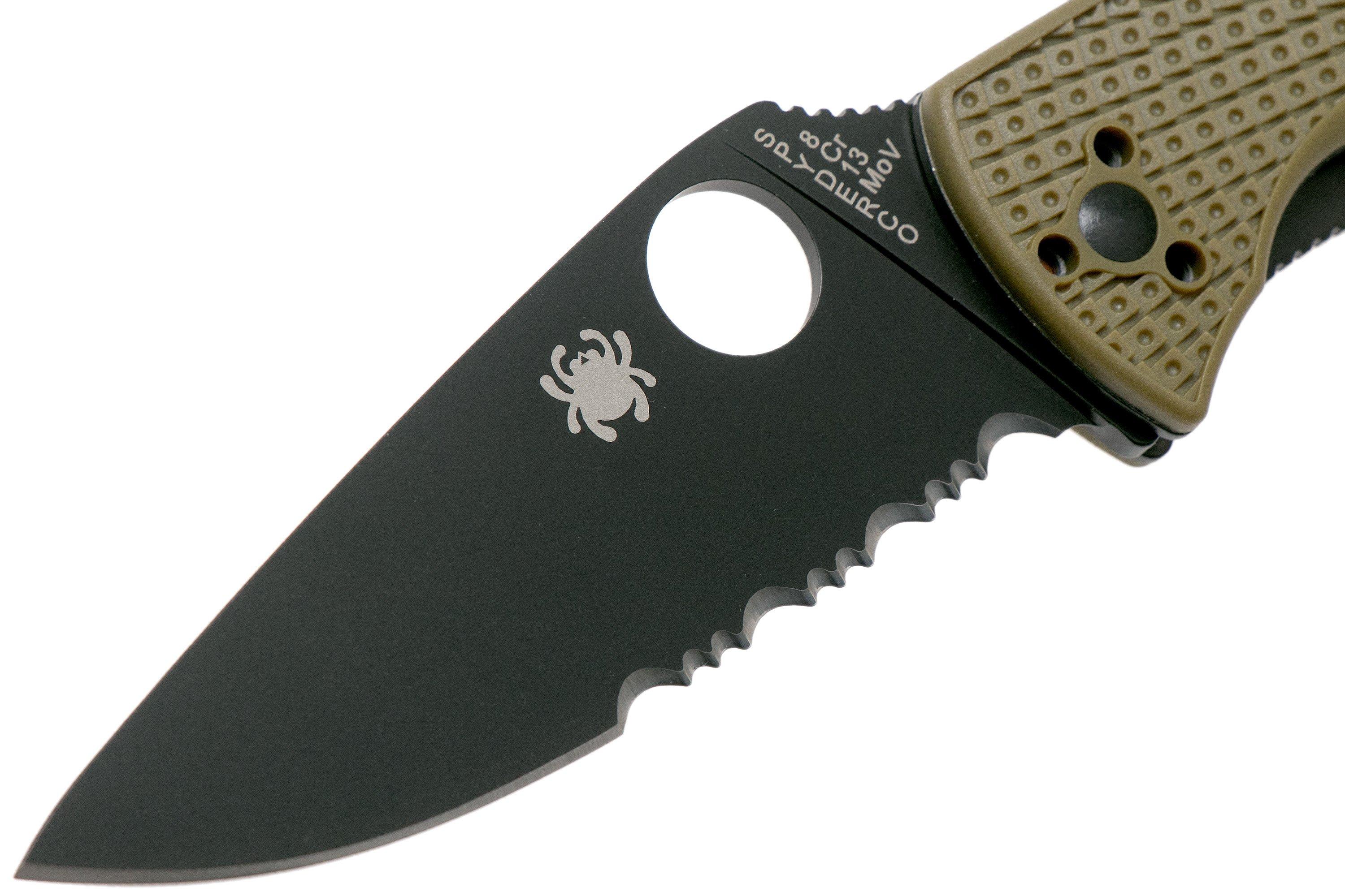 Spyderco Tenacious Lightweight OD Green Black C122PSODBK FRN partly ...