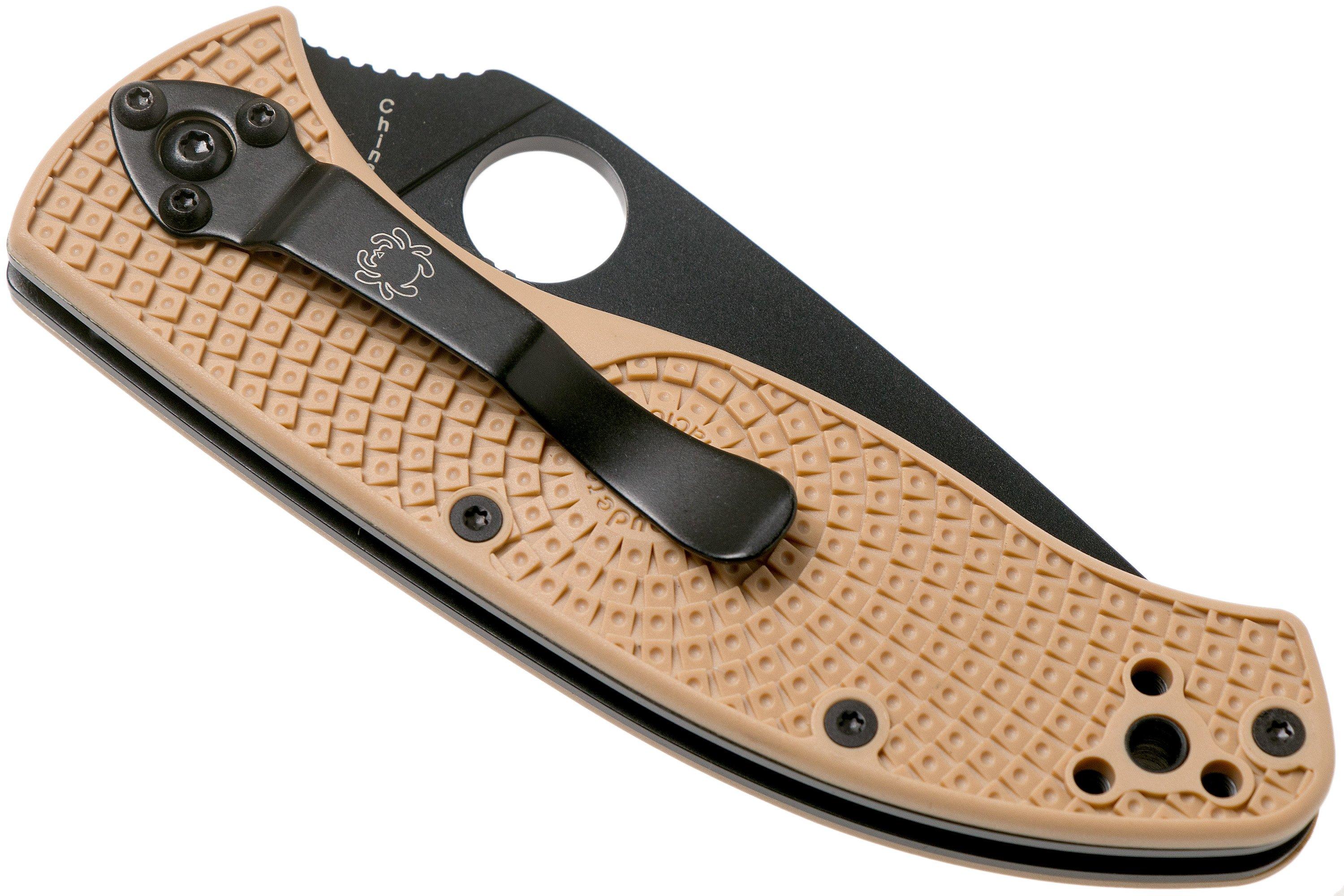 Spyderco Tenacious Lightweight C122PTNBK FRN Taschenmesser, tan/schwarz ...