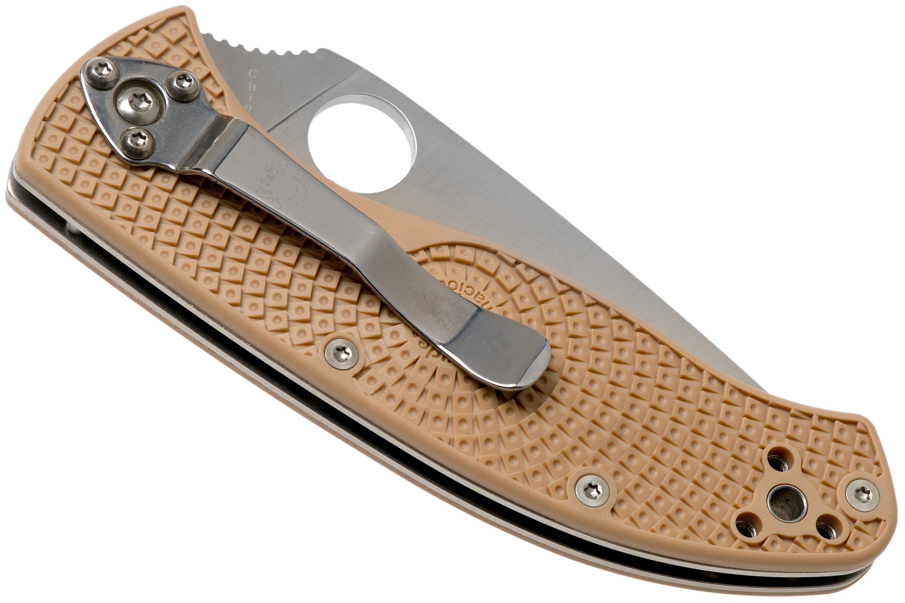 Spyderco Tenacious Lightweight C122PTN FRN Taschenmesser, tan ...