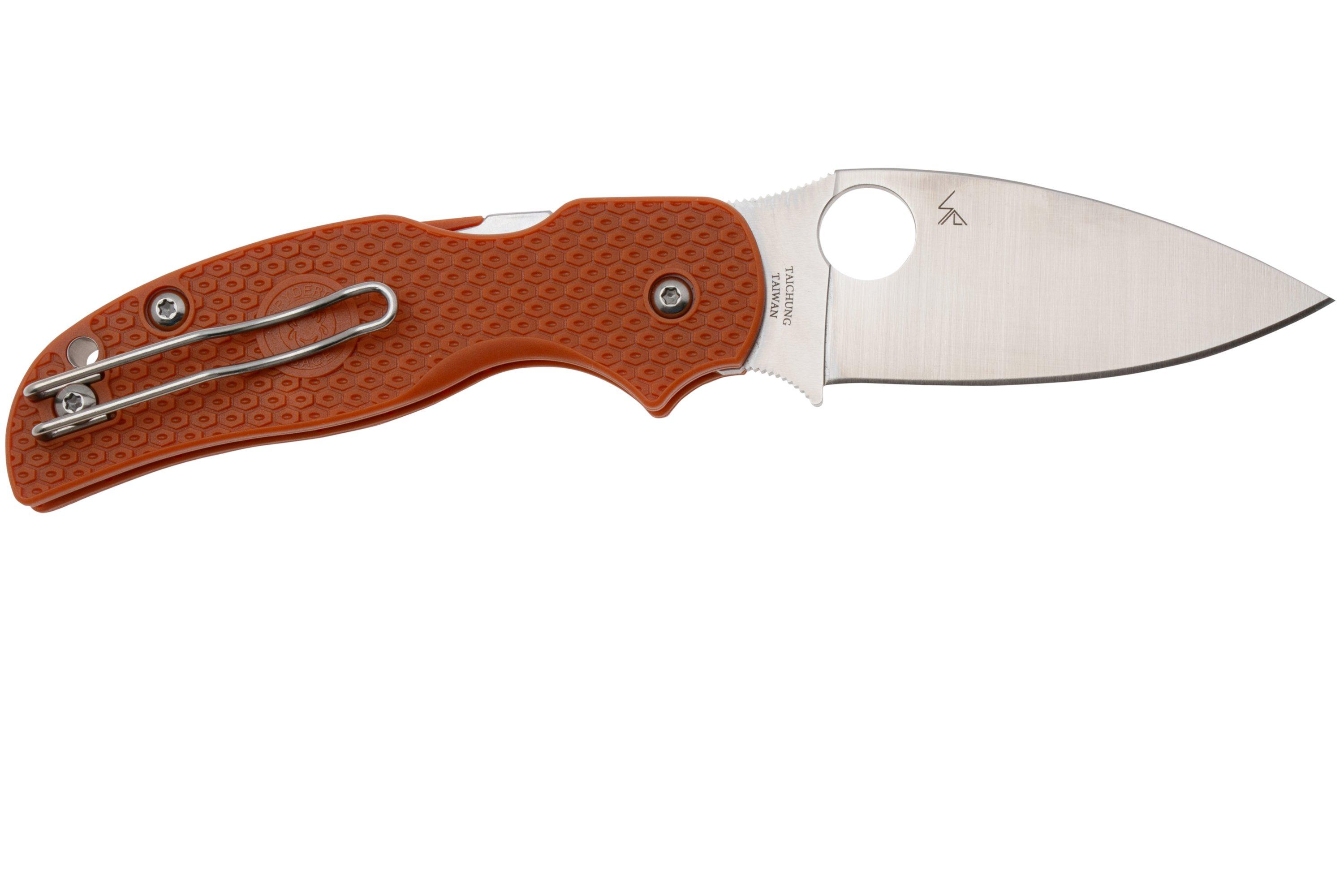 Spyderco Sage 5 Lightweight CPM REX 121 C123BORP Burnt Orange FRN ...