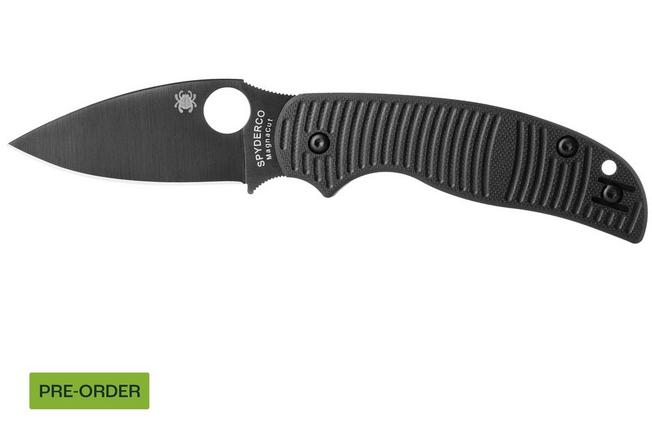 Afbeelding voor Spyderco Sage 5 Salt Black TiCN MagnaCut C123GPBKMCBK Black G10 zakmes