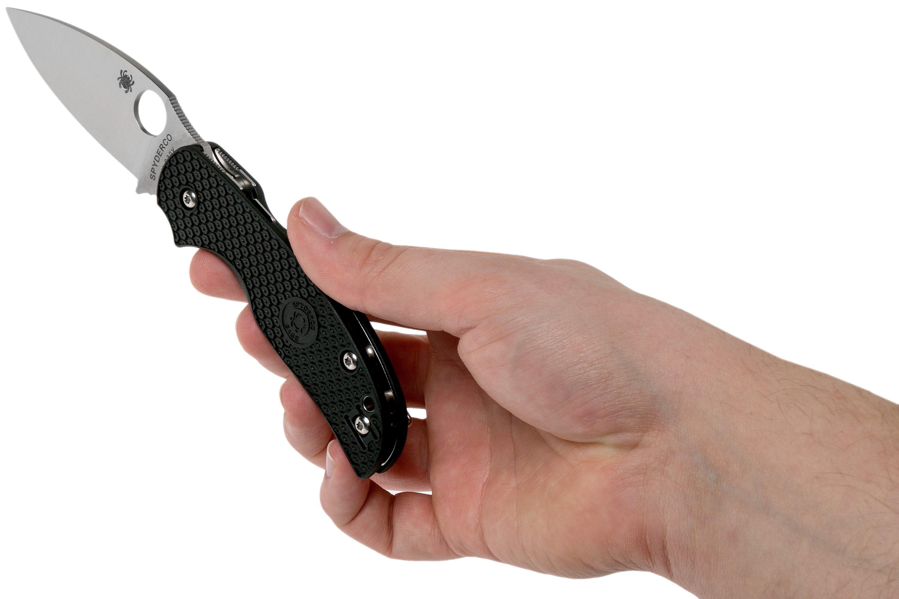 Spyderco Sage 5 Light-weight C123PBK FRN pocket knife | Advantageously ...