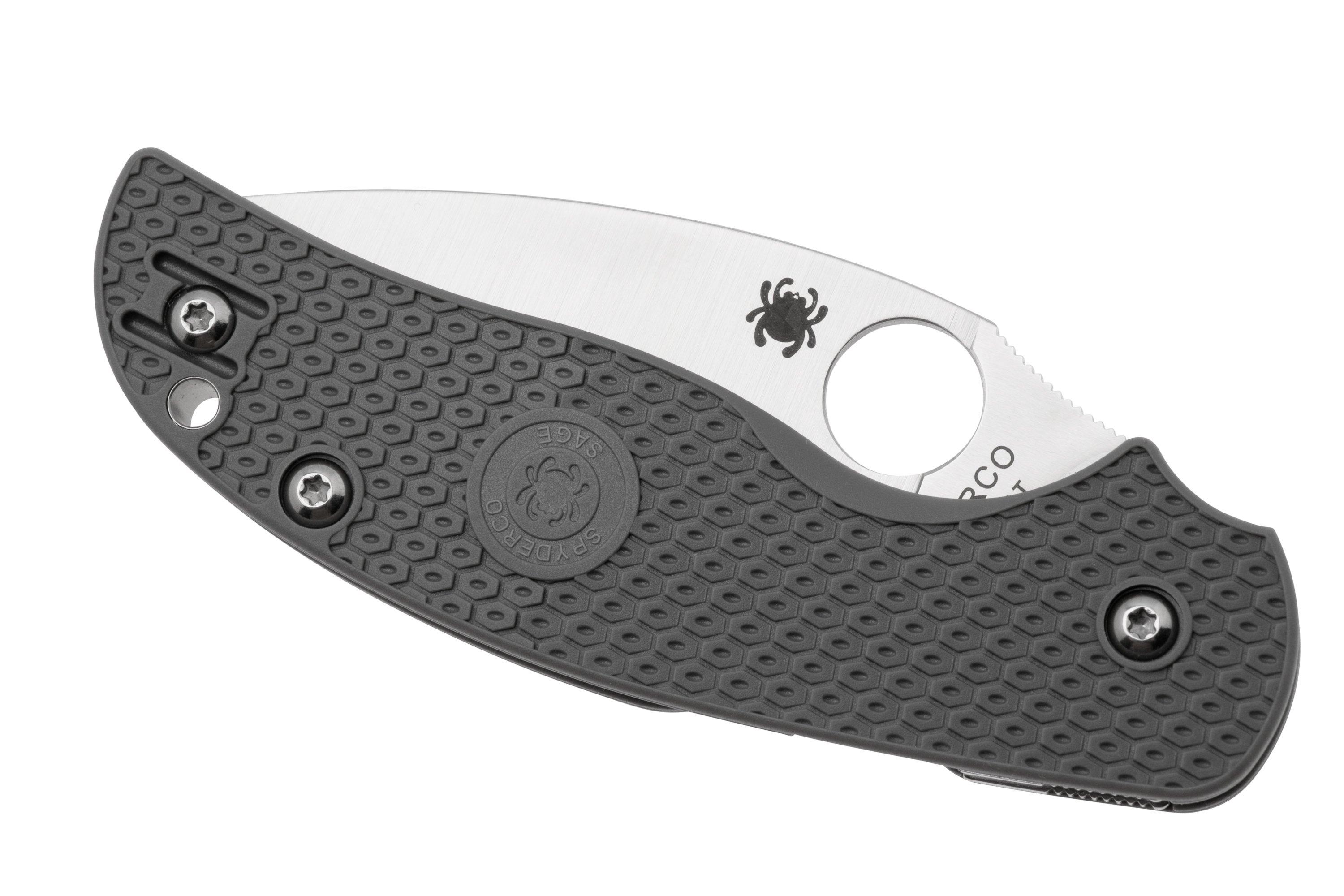 Spyderco Sage 5 Lightweight Maxamet C123PGY Gray FRN, pocket knife