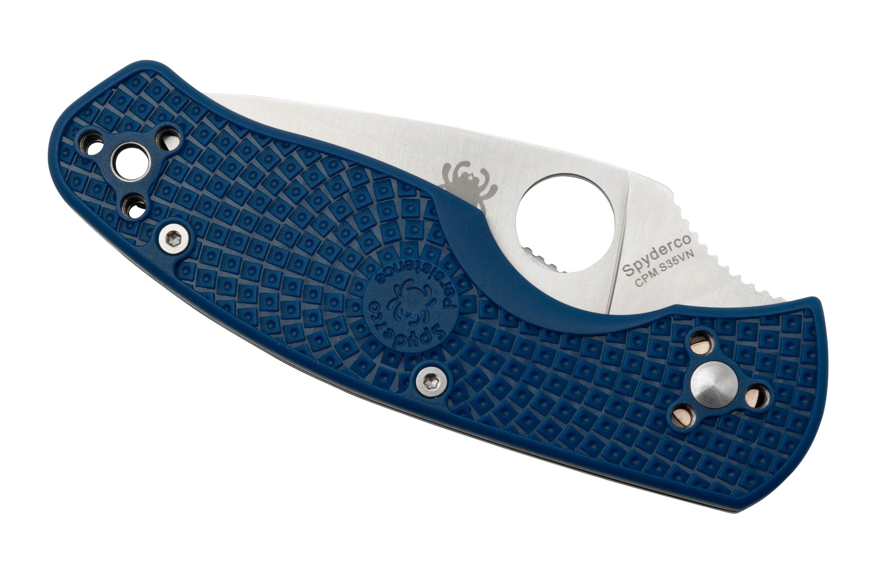 Spyderco Persistence Lightweight S35VN Blue C136PBL FRN, couteau de ...