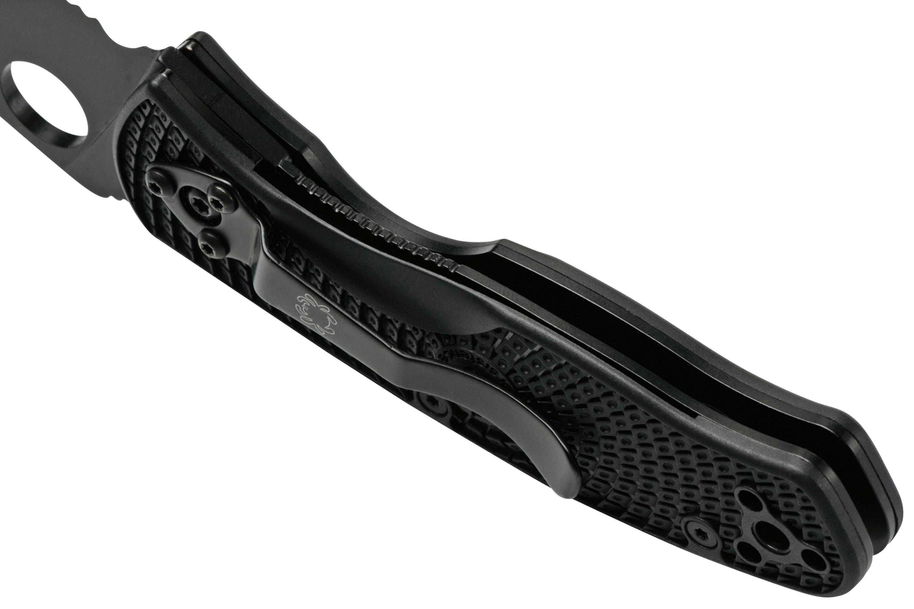 Spyderco Persistence Lightweight Black C136PSBBK FRN partially serrated