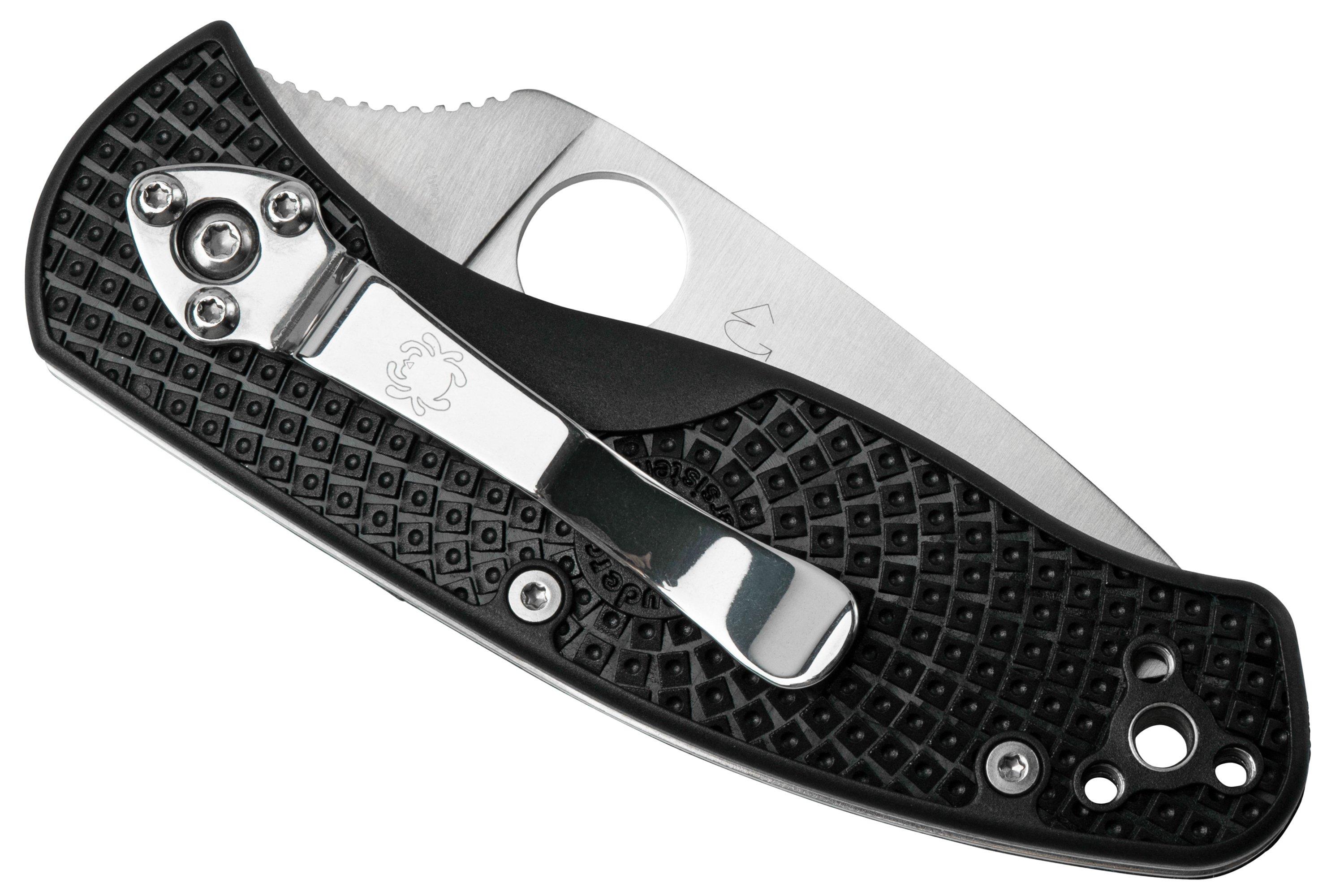 Spyderco Persistence Lightweight C136PSBK FRN partially serrated pocket
