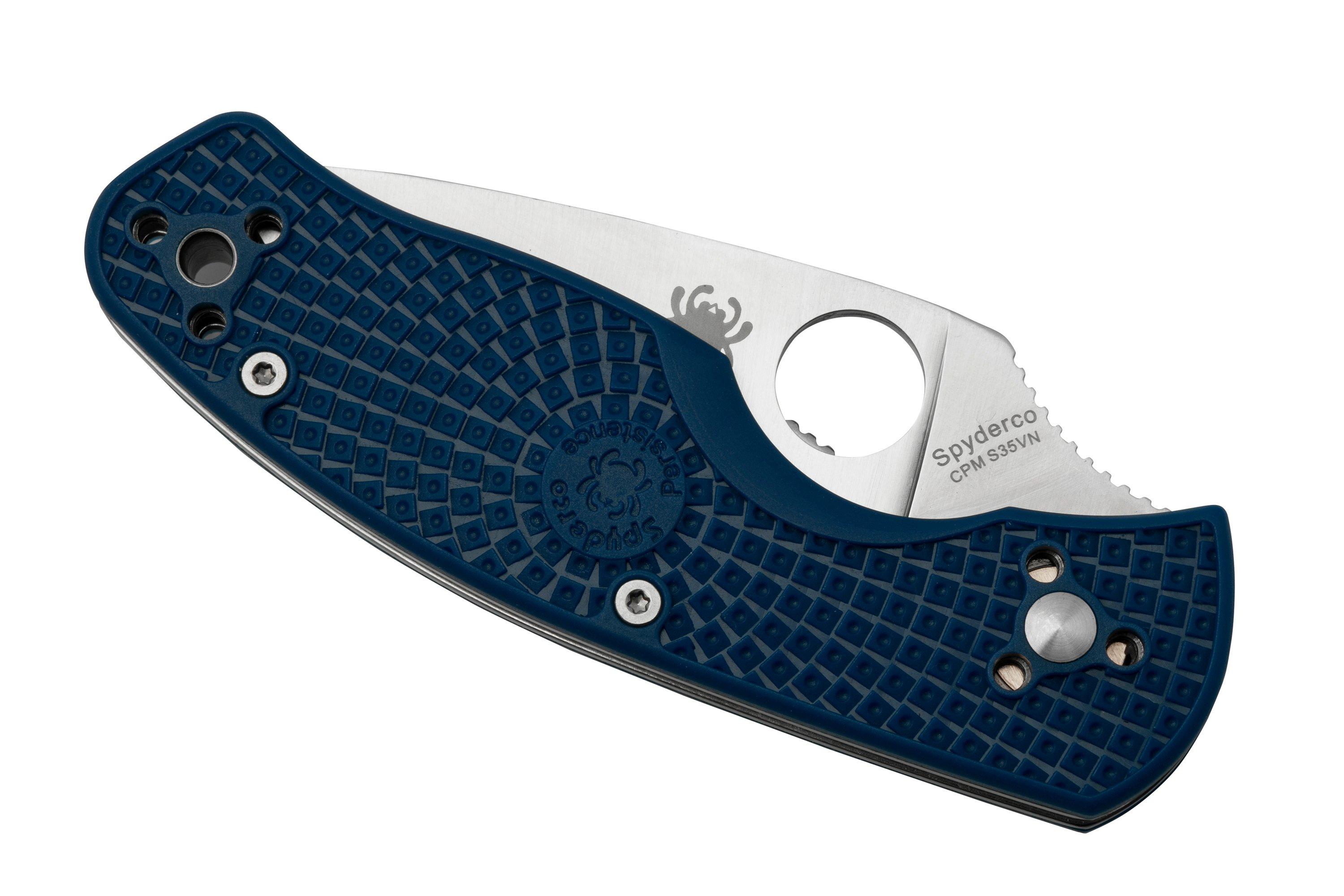 Spyderco Persistence Lightweight S35VN Blue C136PSBL FRN partially