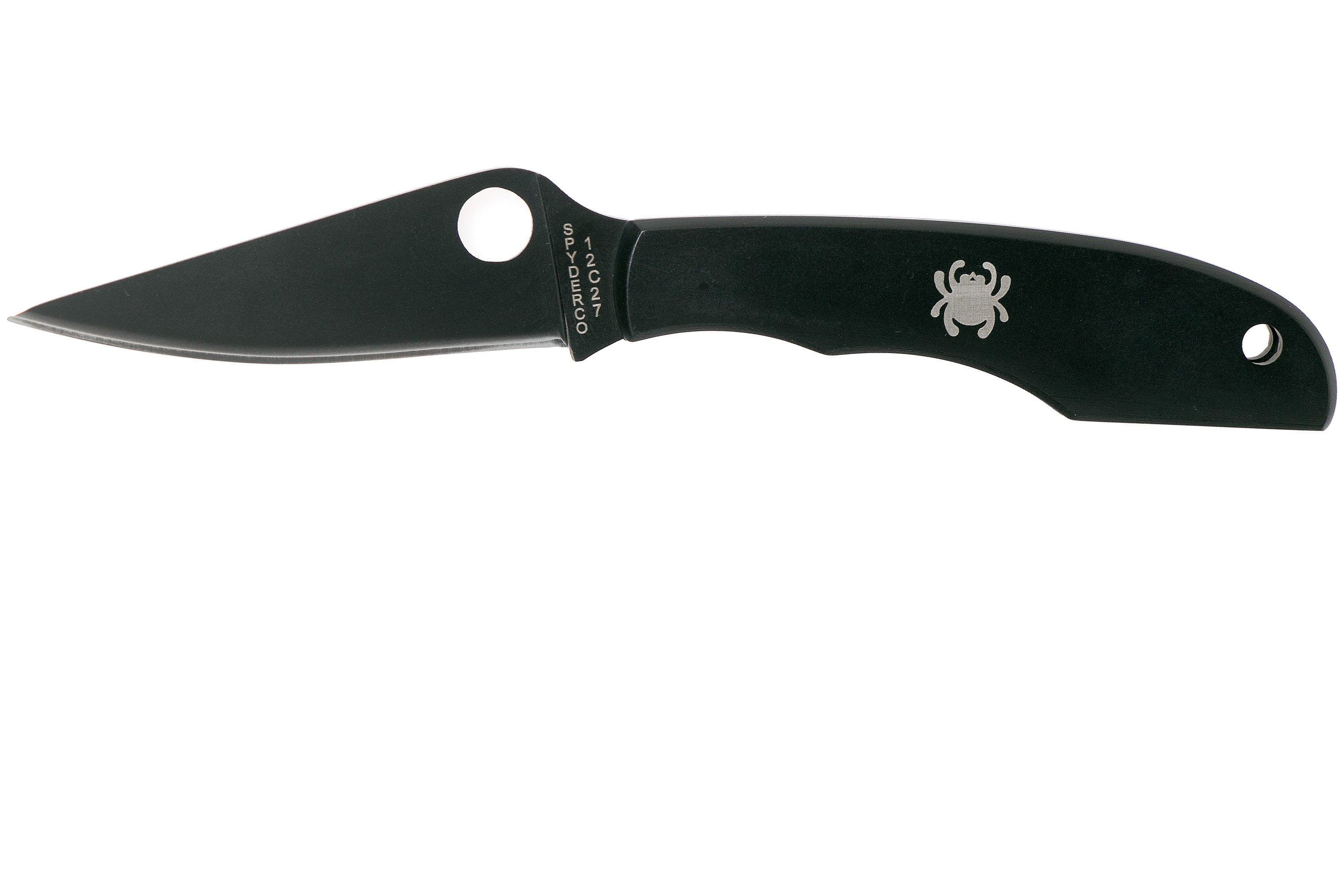 Spyderco Grasshopper Black C138BKP keychain pocket knife