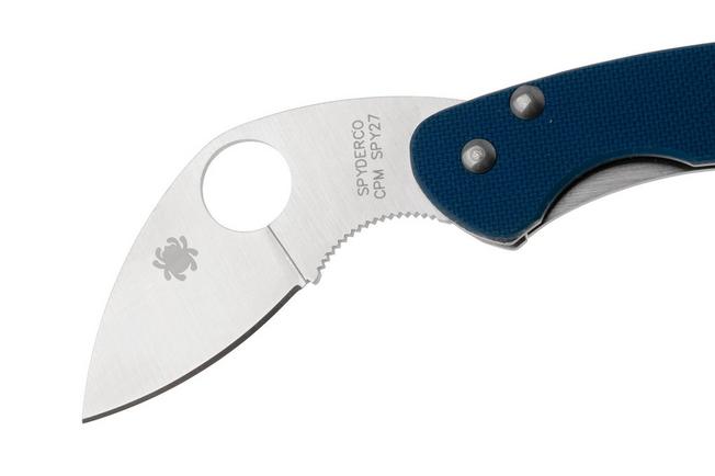 Image for Spyderco Balance CPM SPY27 C141GPCBL Cobalt Blue G10, Sprint Run pocket knife, Ed Schempp design