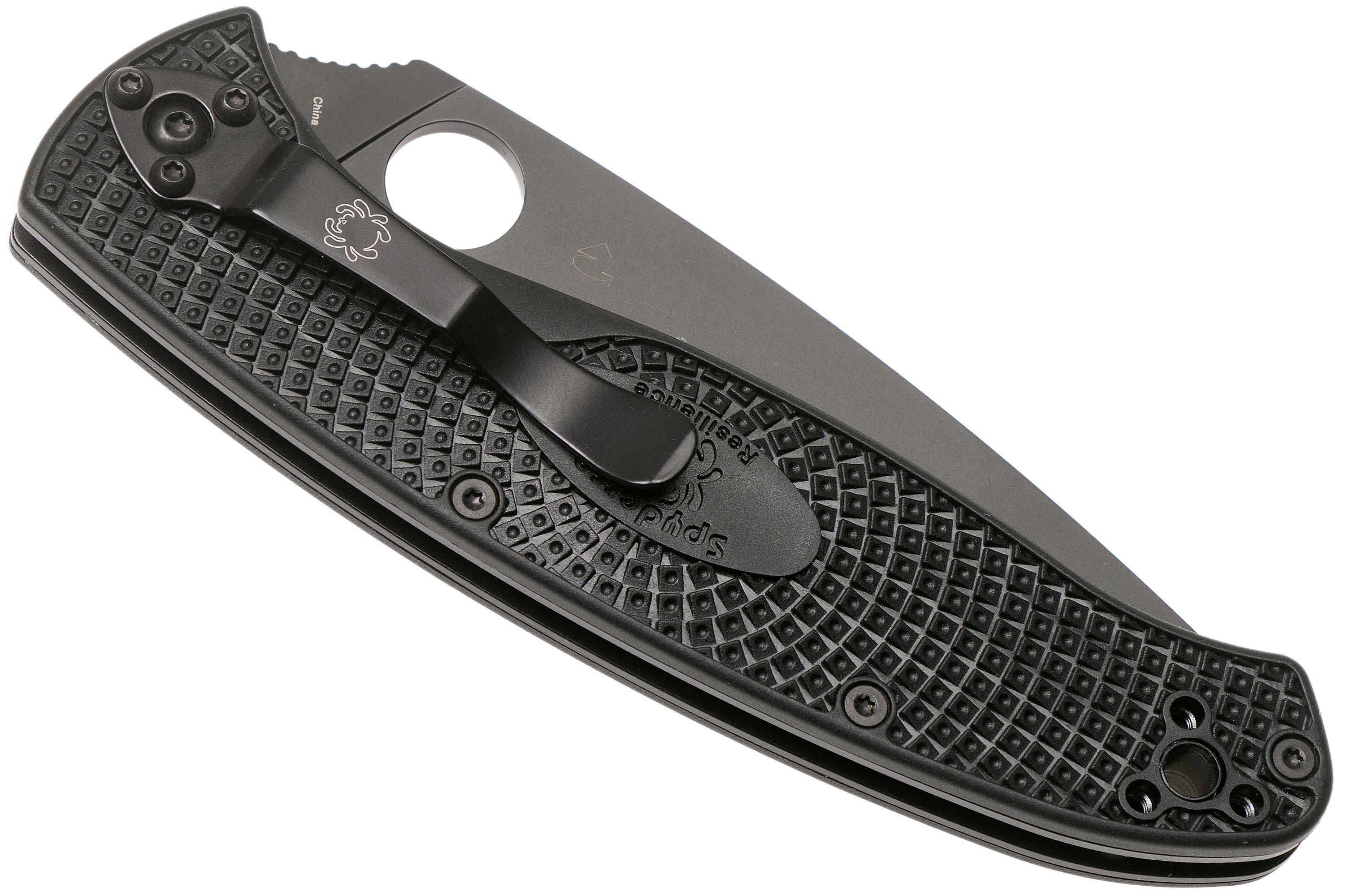 Spyderco Resilience Lightweight Black C142PBBK FRN pocket knife