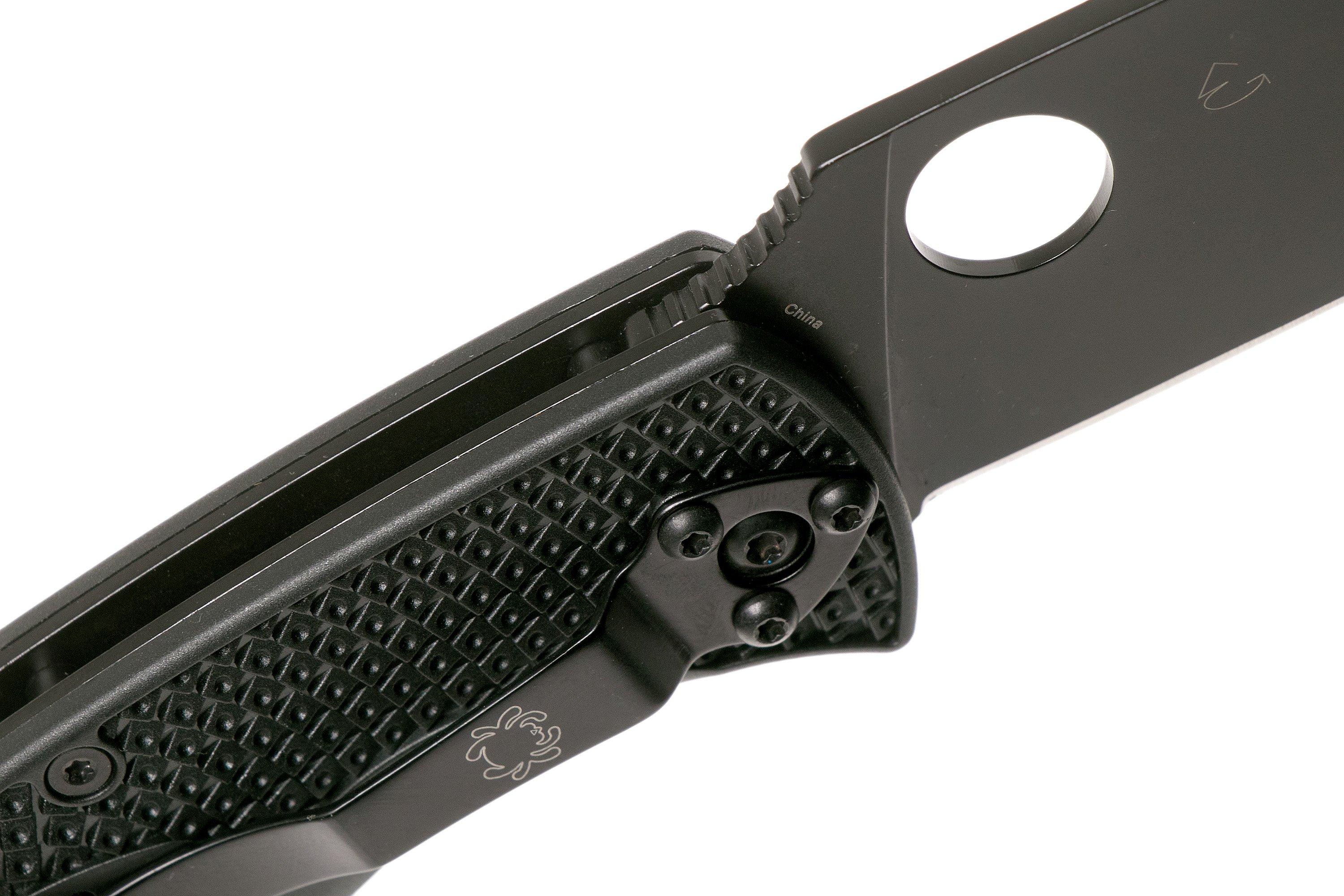 Spyderco Resilience Lightweight Black C142PBBK FRN pocket knife ...