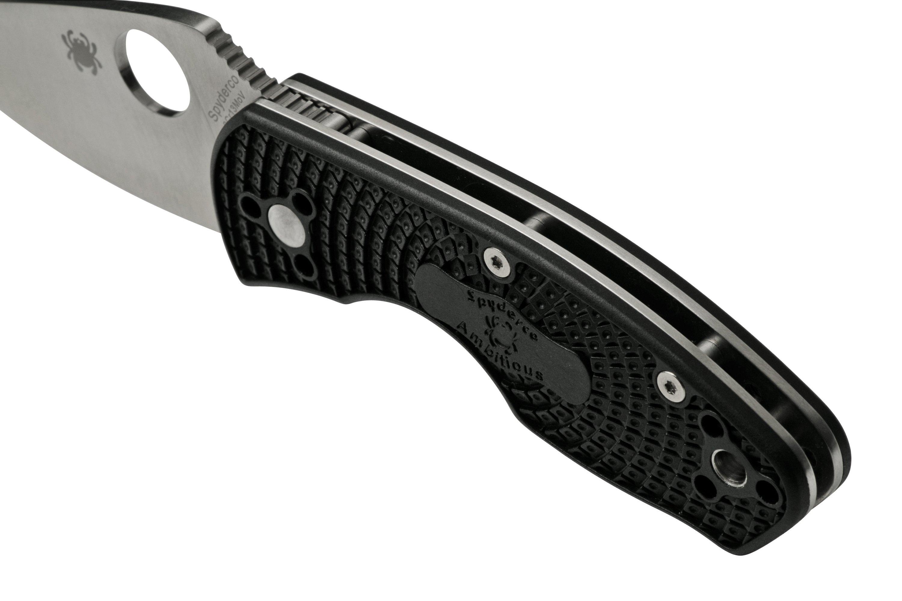 Spyderco Ambitious Lightweight C148PBK, zakmes Voordelig kopen bij knivesandtools.be