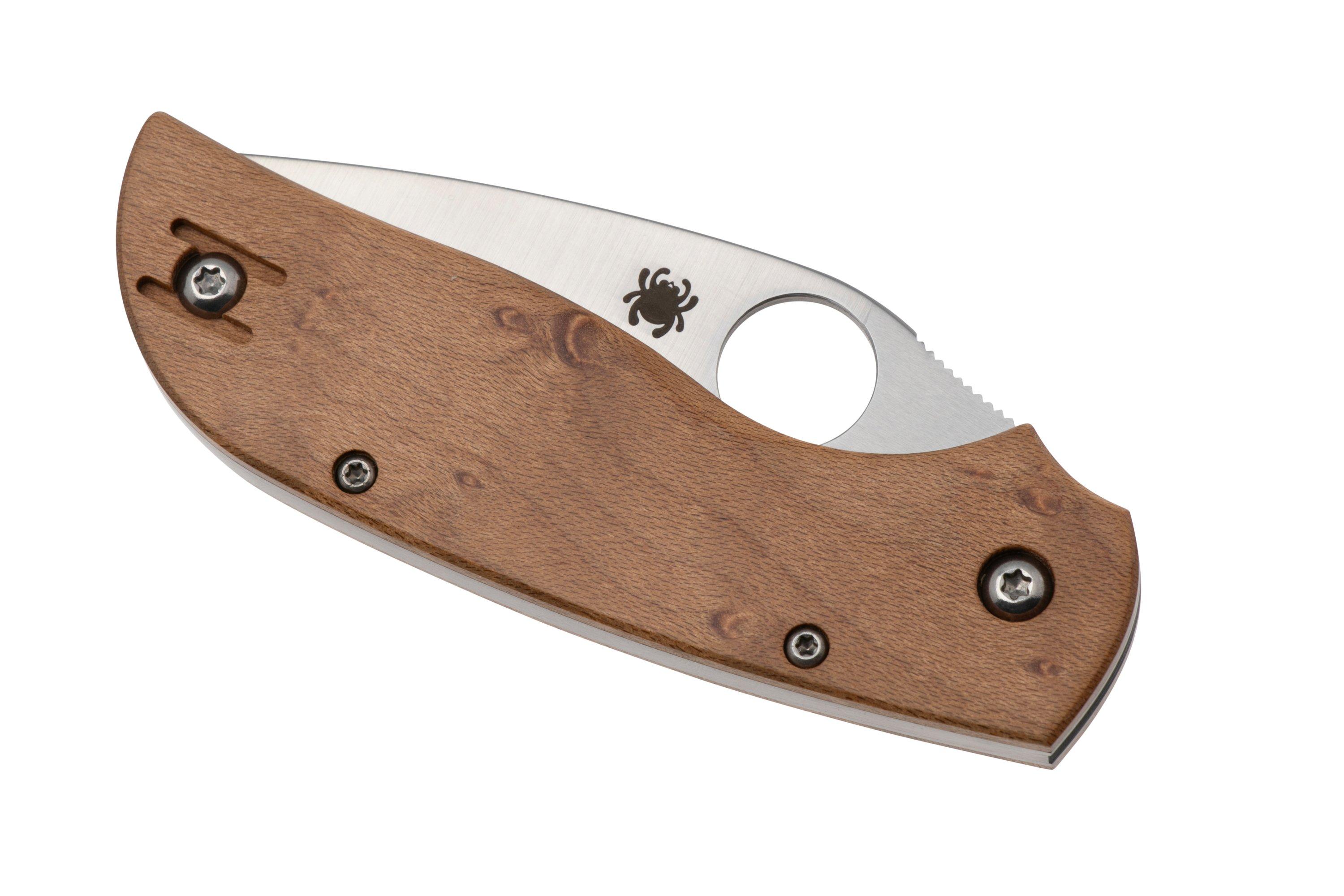 BFJ公認 木製バット SPECIAL ORDER 003 HARD MAPLE Spyderco Chaparral Maple Wood Slipjoint C152NLWDP pocket knife