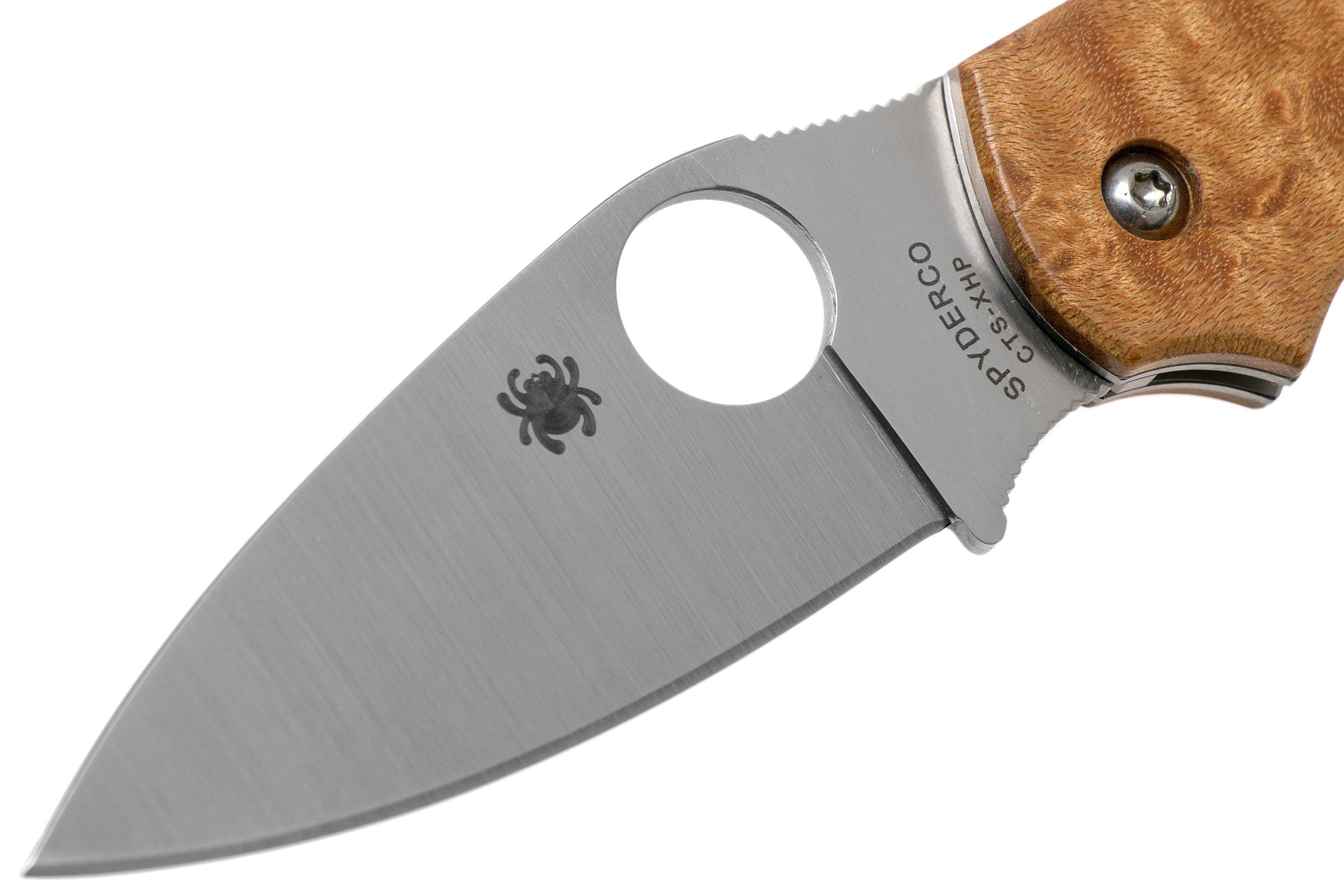 Spyderco Chaparral Birdseye Maple Wood C152WDP pocket knife