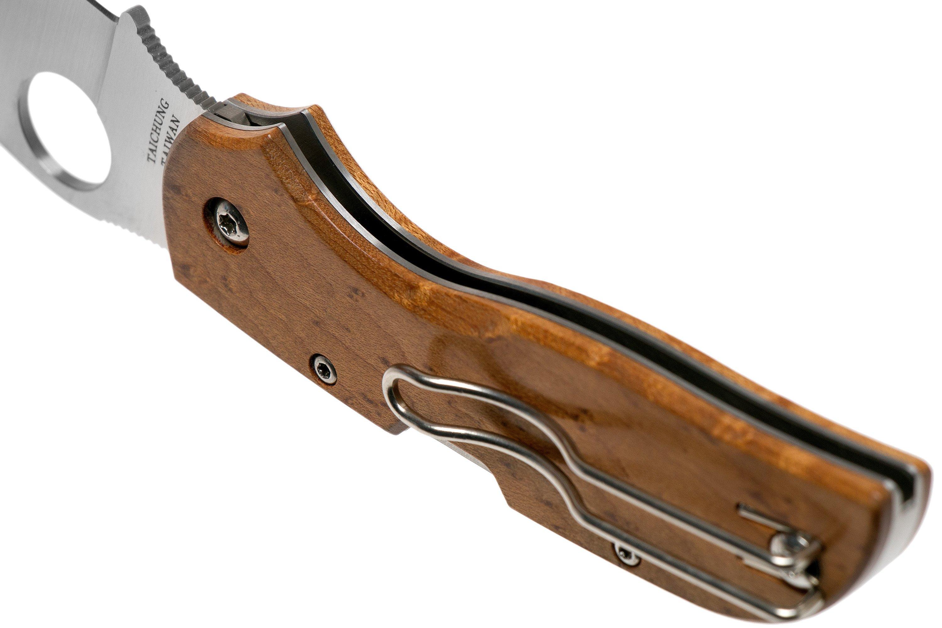Spyderco Chaparral Birdseye Maple Wood C152WDP pocket knife