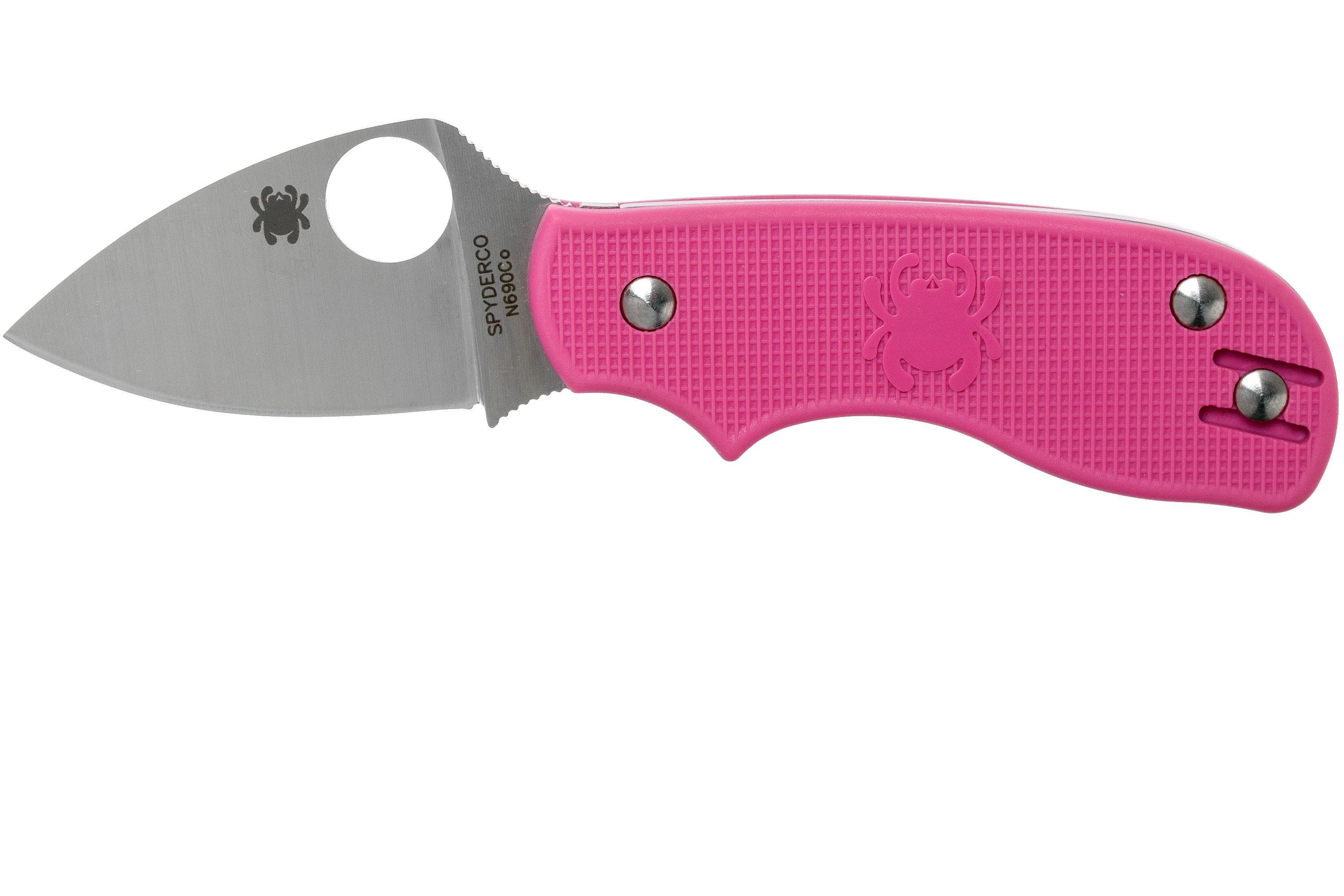 Spyderco Squeak pink C154PPN pocket knife | Advantageously shopping at ...