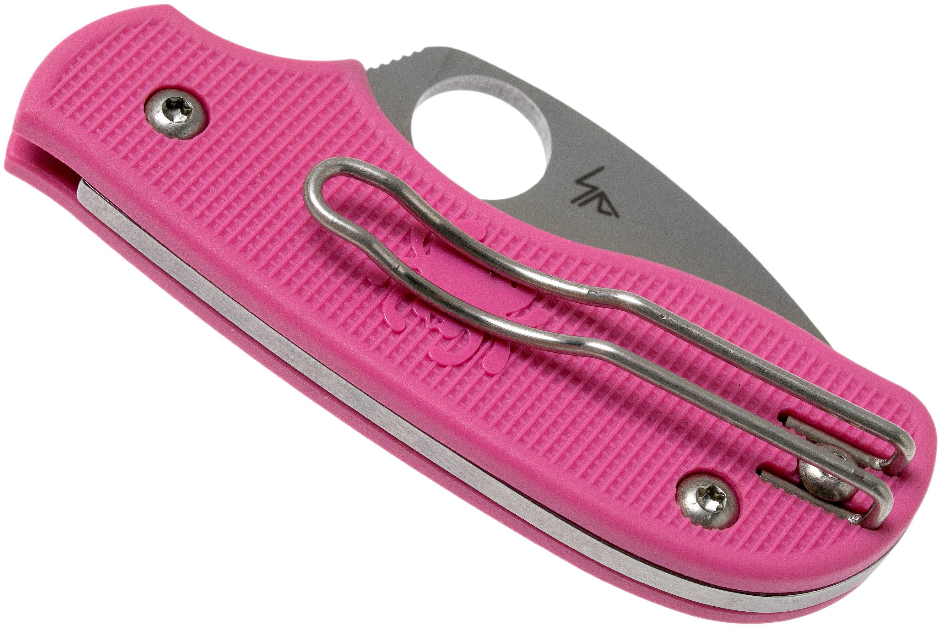 Spyderco Squeak pink C154PPN pocket knife | Advantageously shopping at ...