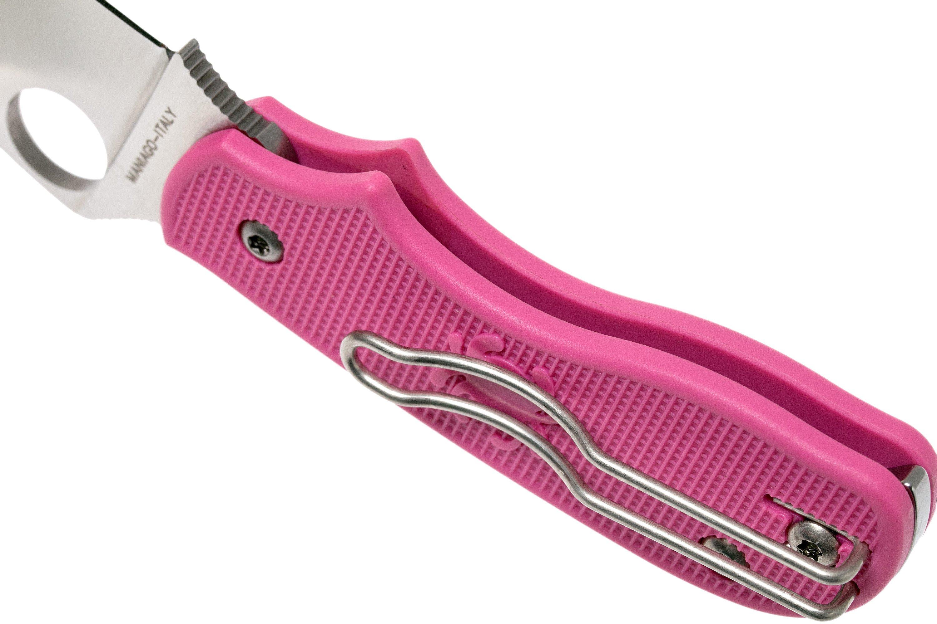 Spyderco Squeak pink C154PPN pocket knife | Advantageously shopping at ...