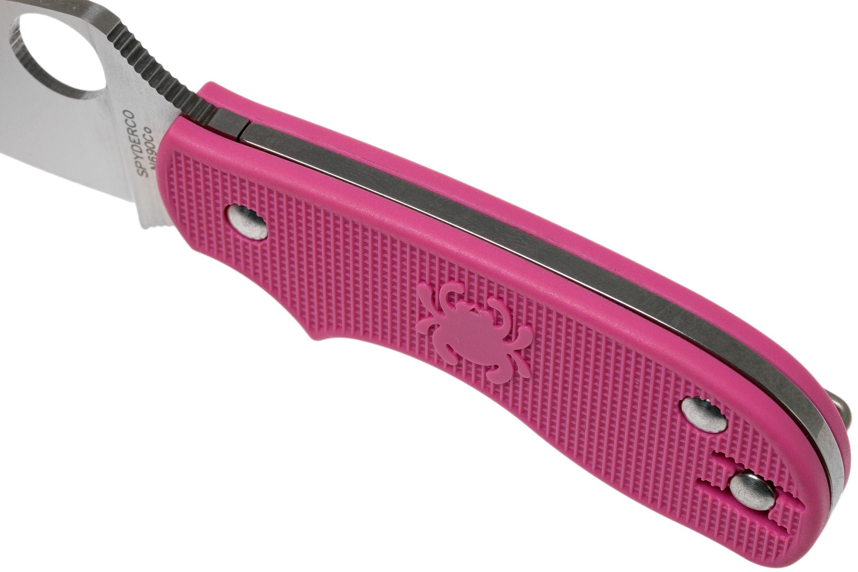 Spyderco Squeak pink C154PPN pocket knife | Advantageously shopping at ...