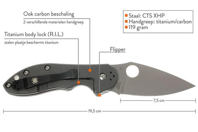 Spyderco C172CFTIP Domino | Advantageously shopping at