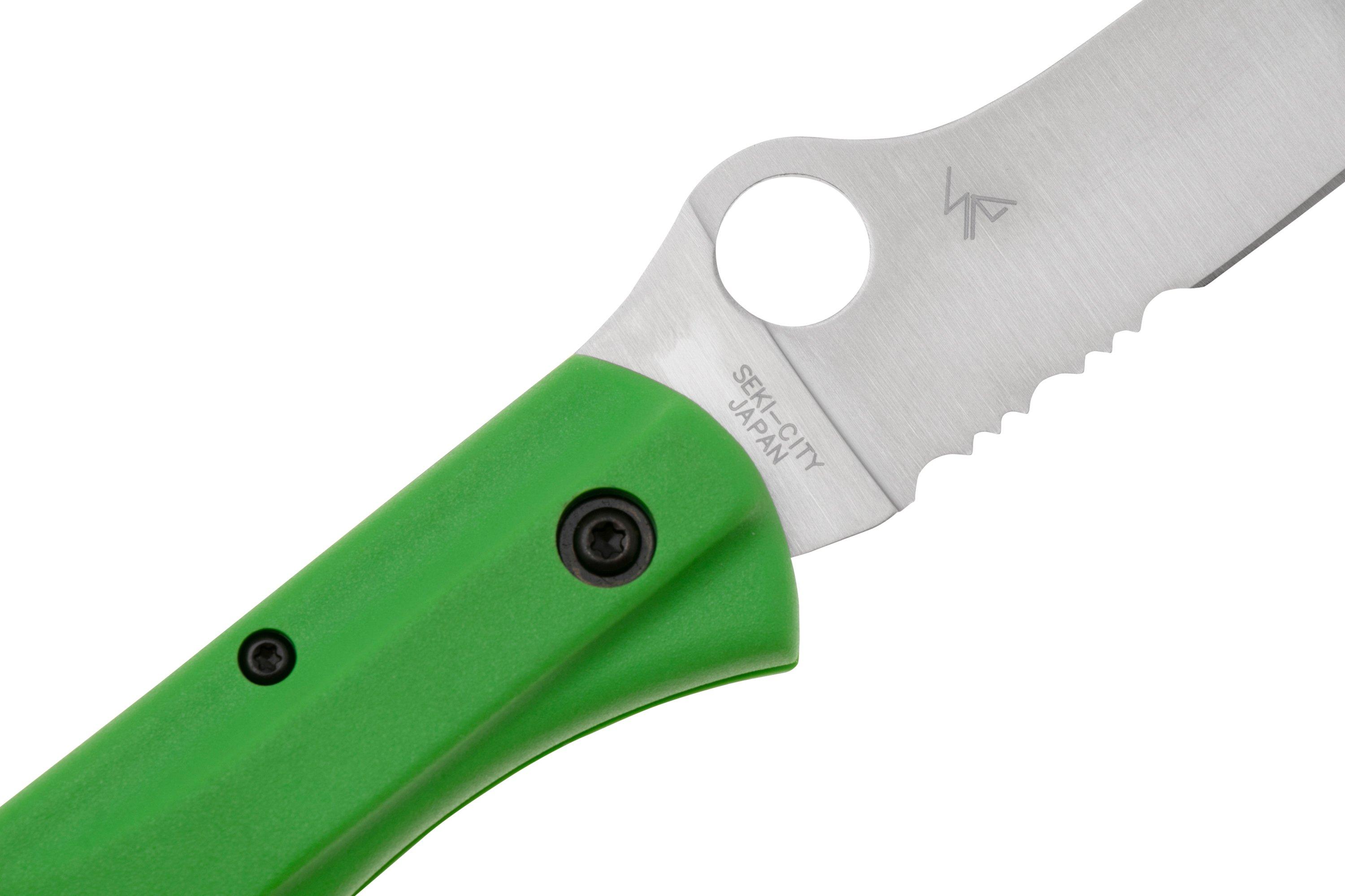 Spyderco Catcherman Salt Green LC200N C17PSGR Sprint Run pocket knife ...