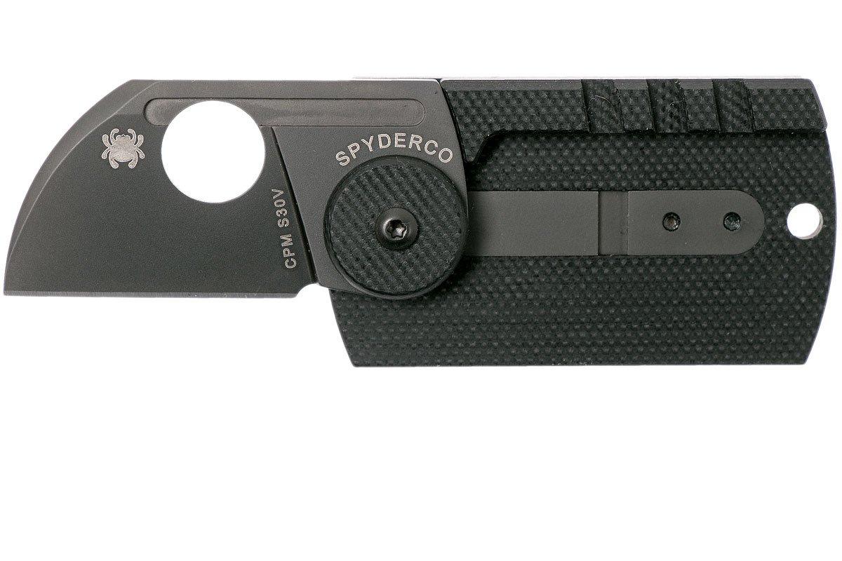 Spyderco Dog Tag Folder Carbon Fiber, black, C188CFBBKP pocket 