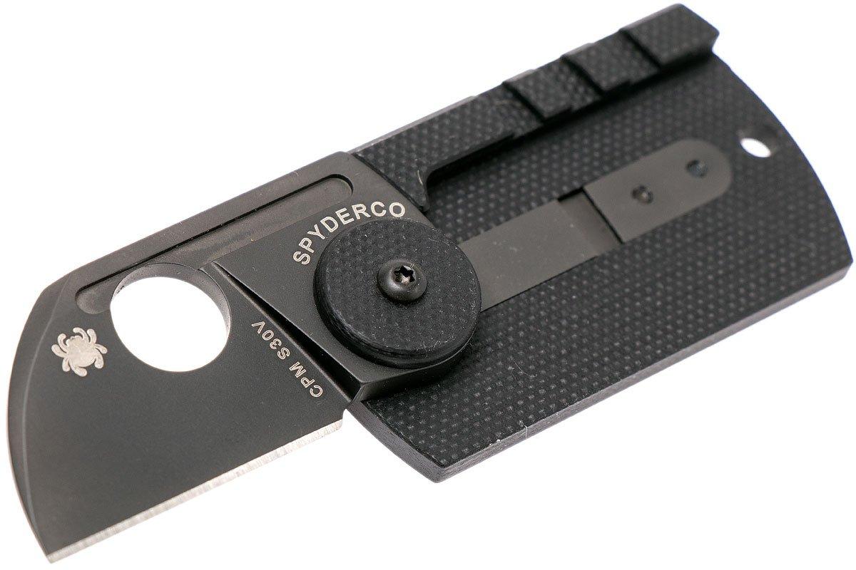 Spyderco Dog Tag Folder Carbon Fiber, black, C188CFBBKP pocket knife Advantageously shopping
