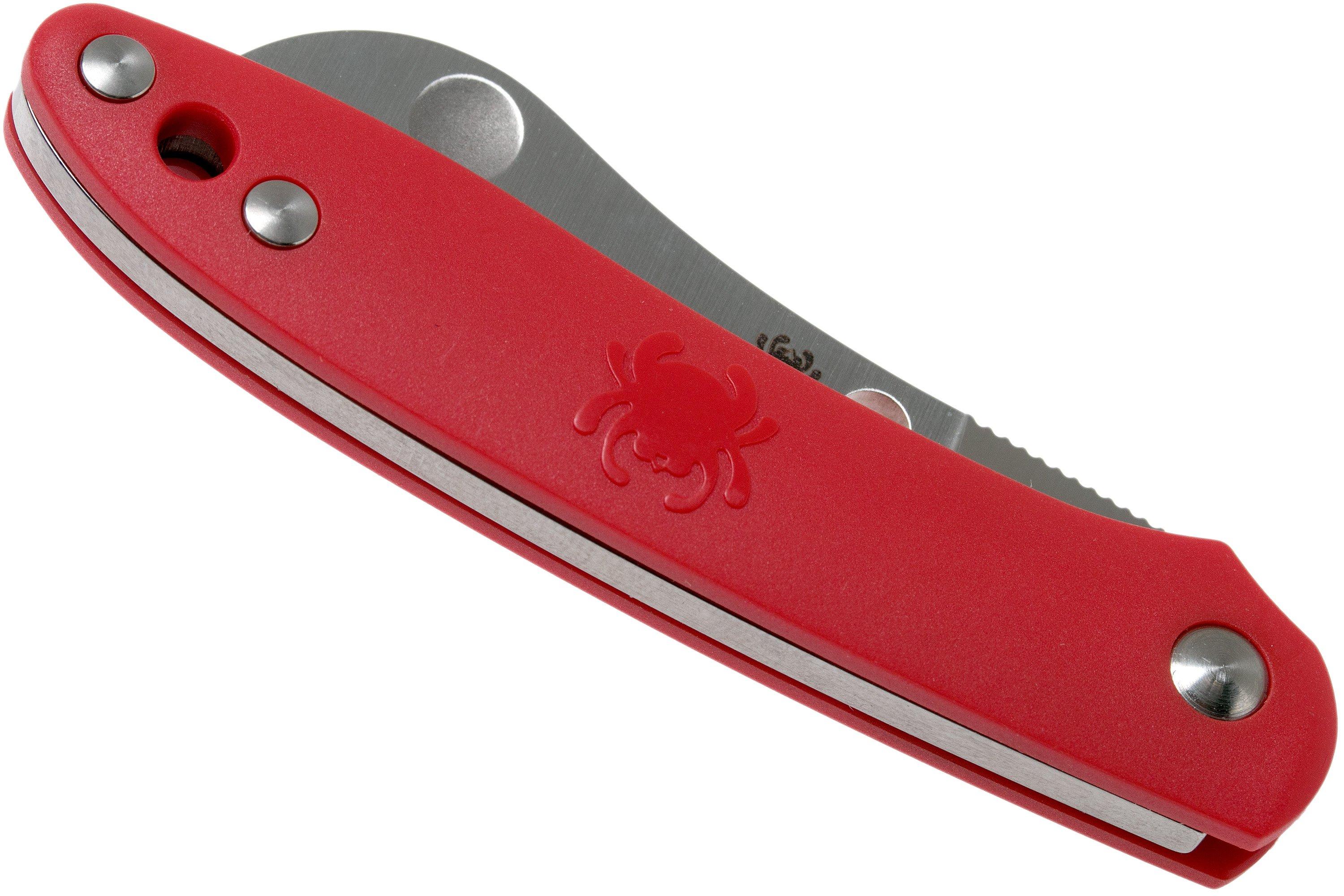 Spyderco Roadie C189PRD red pocket knife | Advantageously shopping at ...