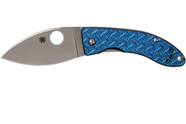 Image pour Spyderco Lil' Lum Blue Nishijin C205GFBLP Sprint Run couteau de poche