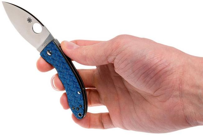 Image pour Spyderco Lil' Lum Blue Nishijin C205GFBLP Sprint Run couteau de poche