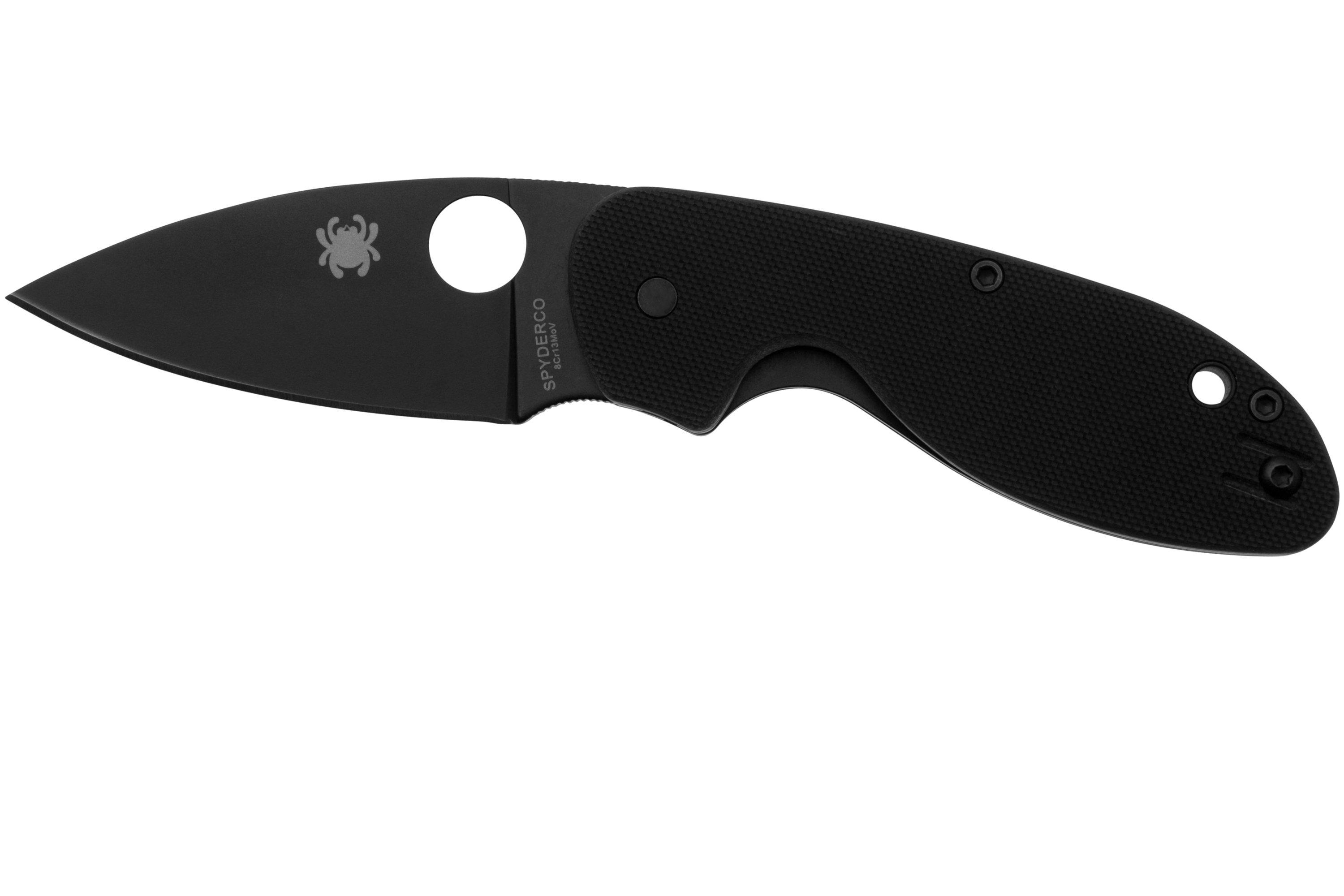 Spyderco Efficient Black C216GPBBK pocket knife | Advantageously ...