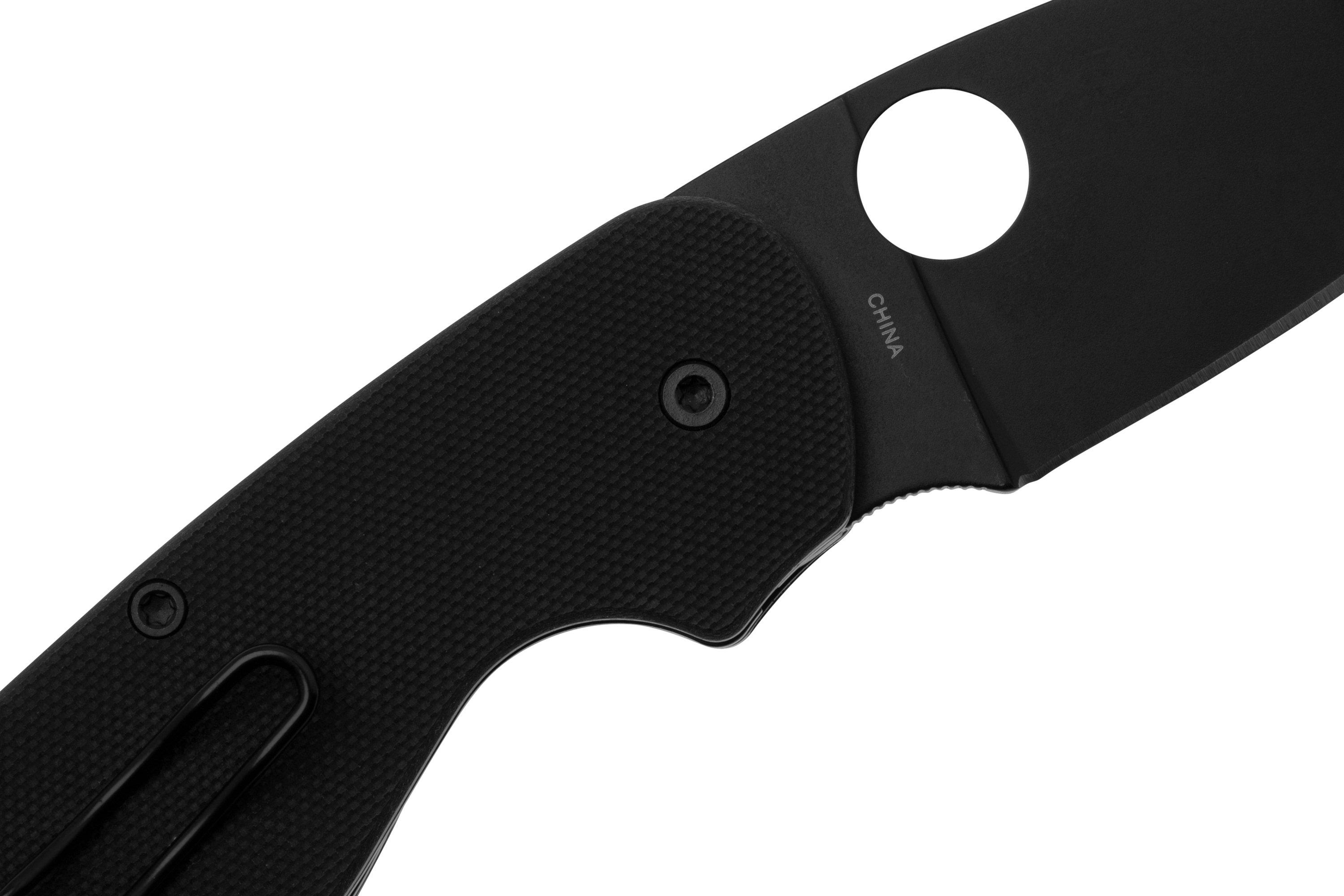 Spyderco Efficient Black C216GPBBK pocket knife | Advantageously