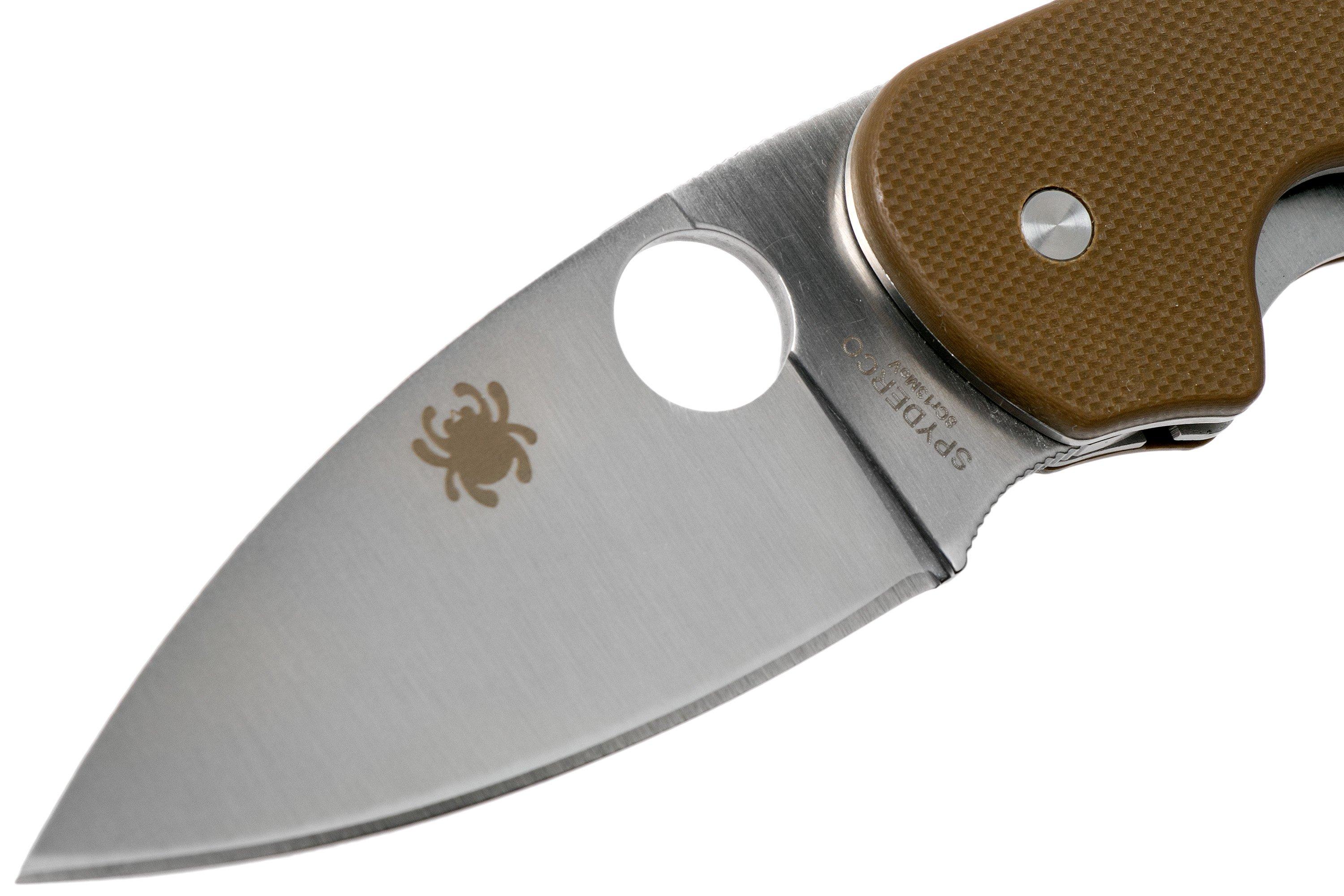 Spyderco Efficient C216GPBN brown pocket knife Advantageously