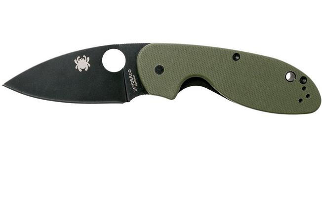 Image for Spyderco Efficient C216GPGRBK green black pocket knife