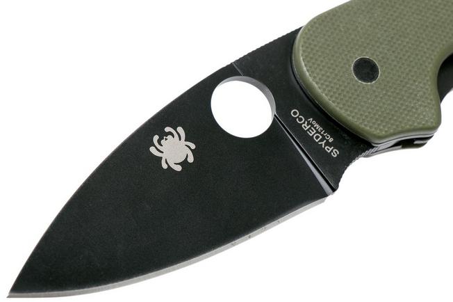 Image for Spyderco Efficient C216GPGRBK green black pocket knife