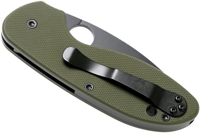 Image for Spyderco Efficient C216GPGRBK green black pocket knife