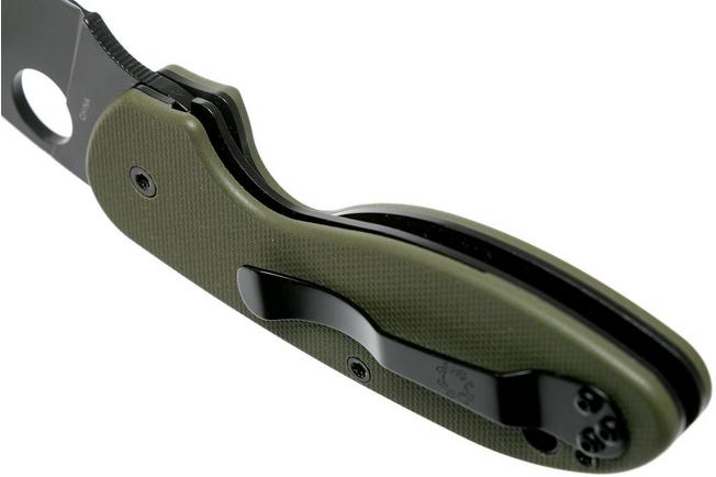 Image for Spyderco Efficient C216GPGRBK green black pocket knife
