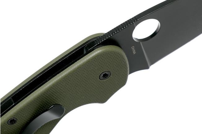 Image for Spyderco Efficient C216GPGRBK green black pocket knife
