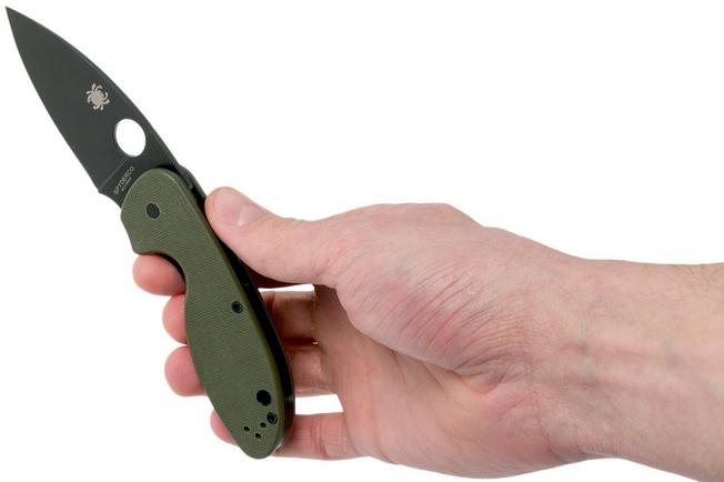 Image for Spyderco Efficient C216GPGRBK green black pocket knife